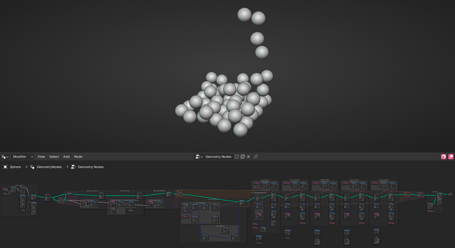 Simulation with geometry nodes! - image 1 - student project