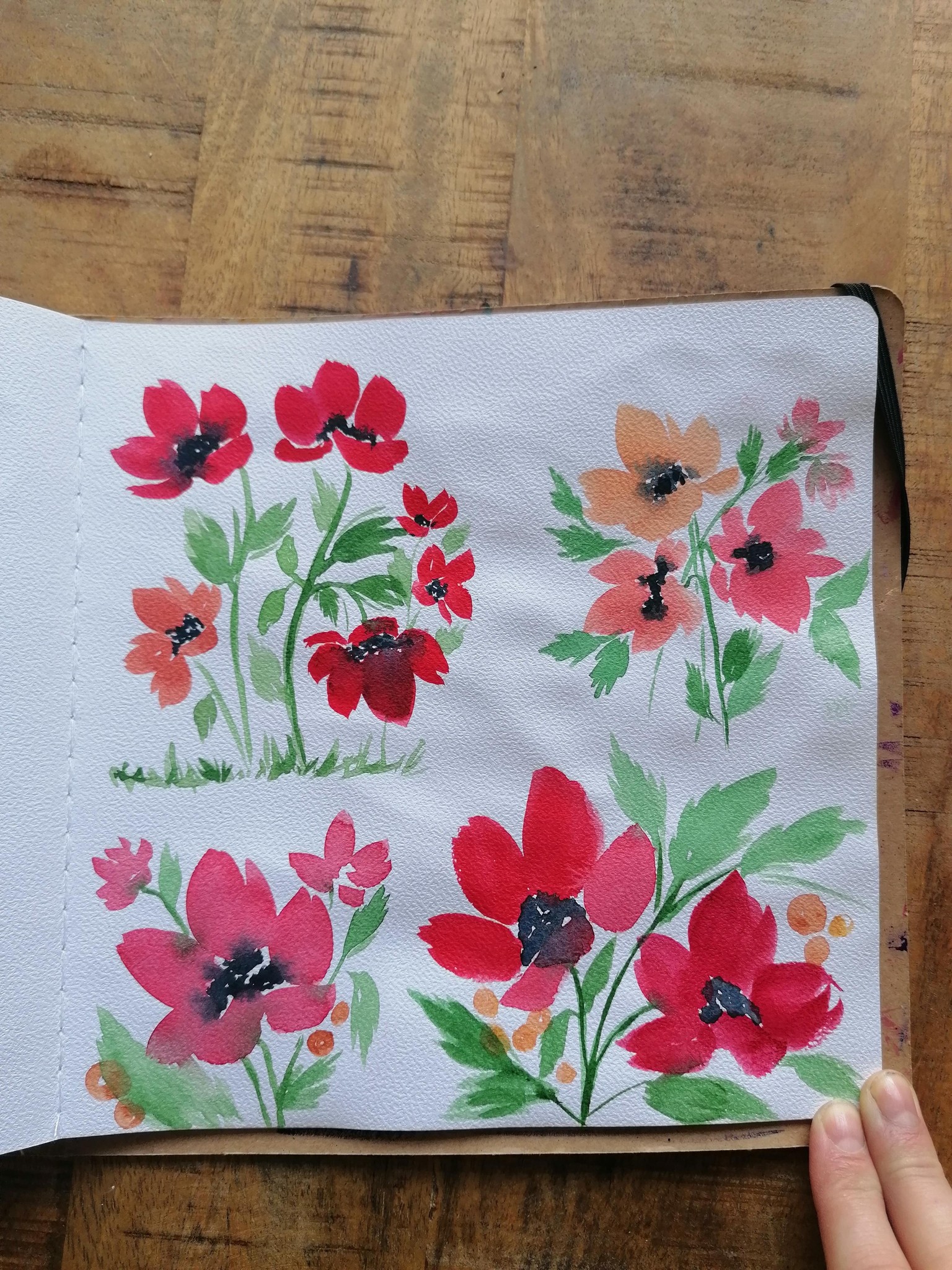 Watercolor florals - image 5 - student project