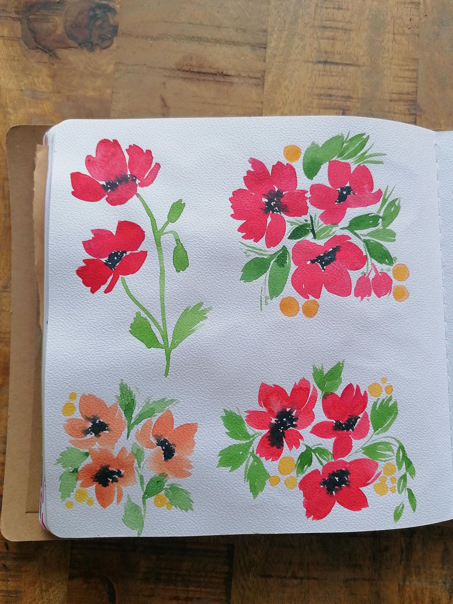 Watercolor florals - image 4 - student project