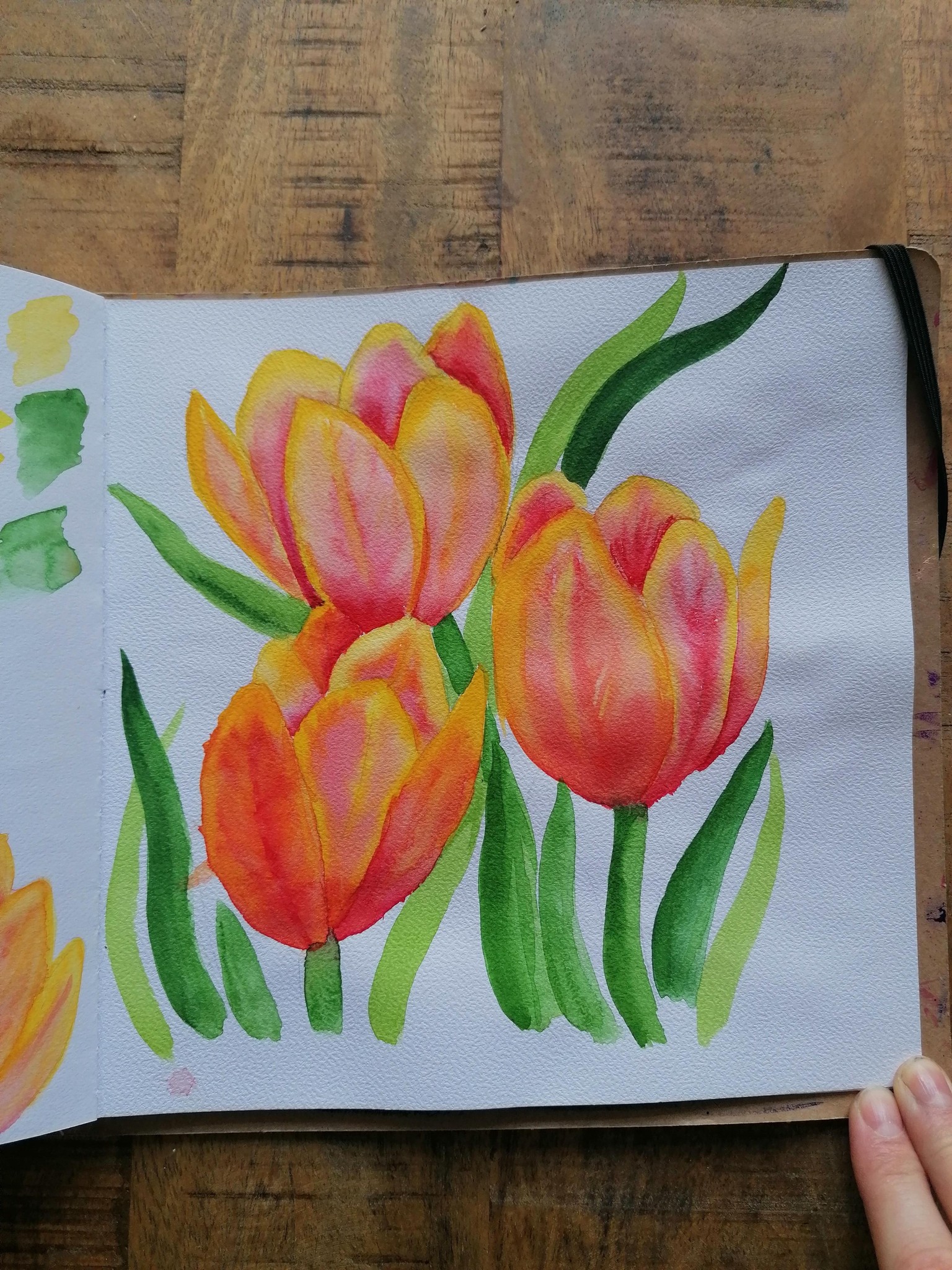 Watercolor florals - image 2 - student project