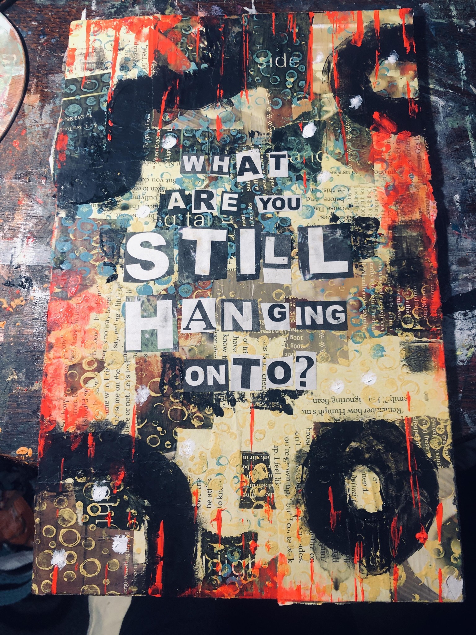 Collage with words - image 1 - student project