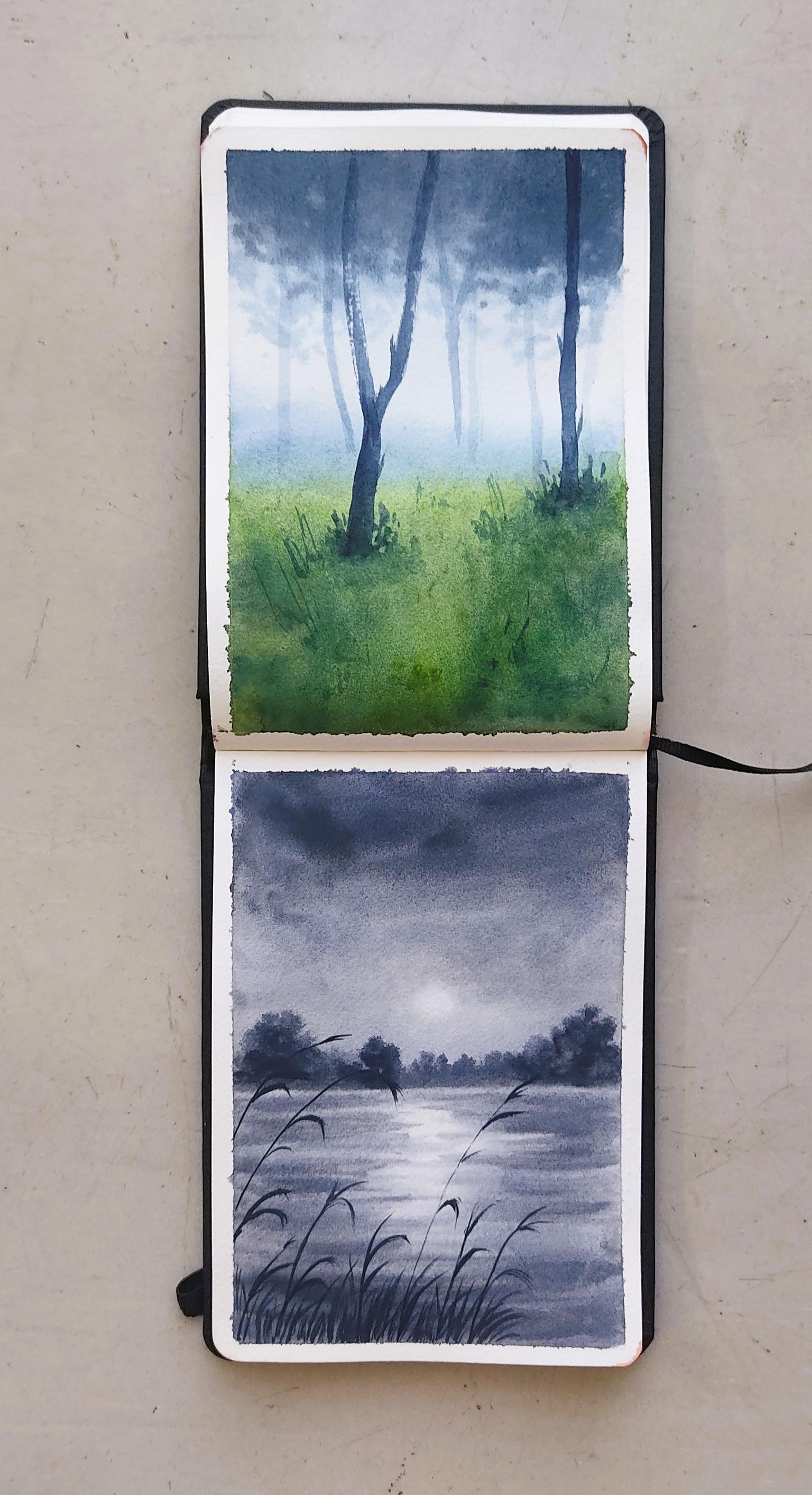 7-Day Watercolor Challenge: Paint Atmospheric Landscapes in 15 Minutes - image 6 - student project