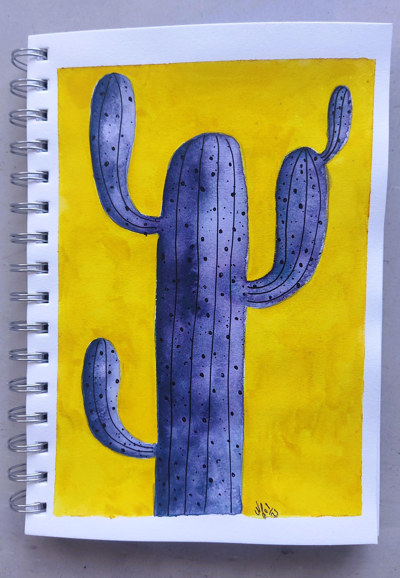 Fun & Easy Watercolor Cacti - image 1 - student project