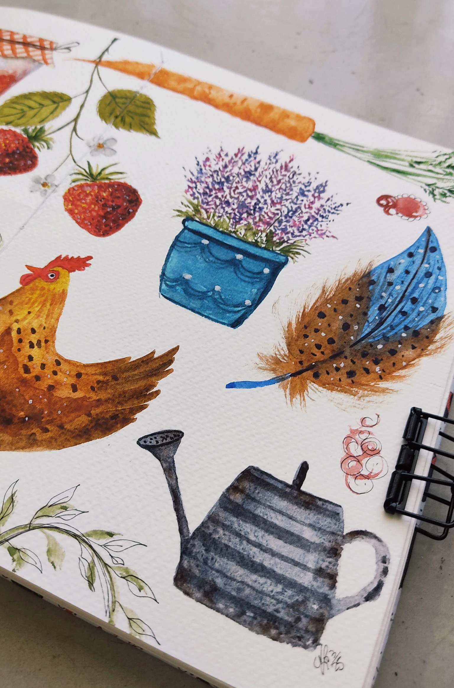 Daily Watercolor Sketchbook (Spring Edition) - image 3 - student project
