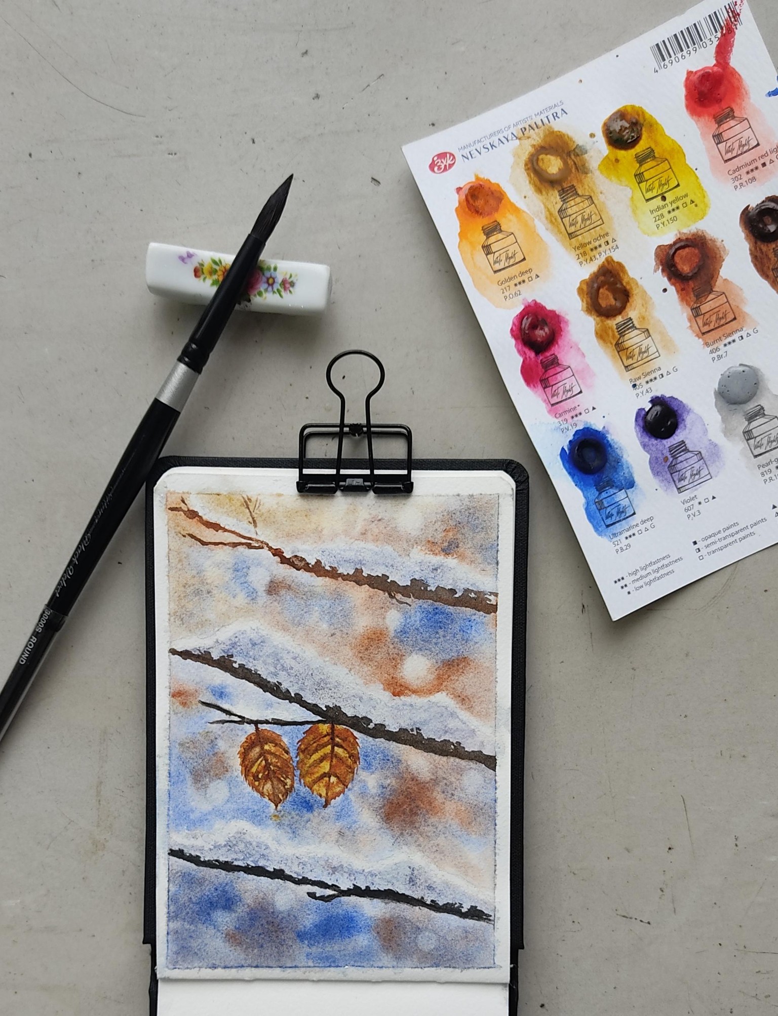 Frozen Snow in Watercolor - image 1 - student project