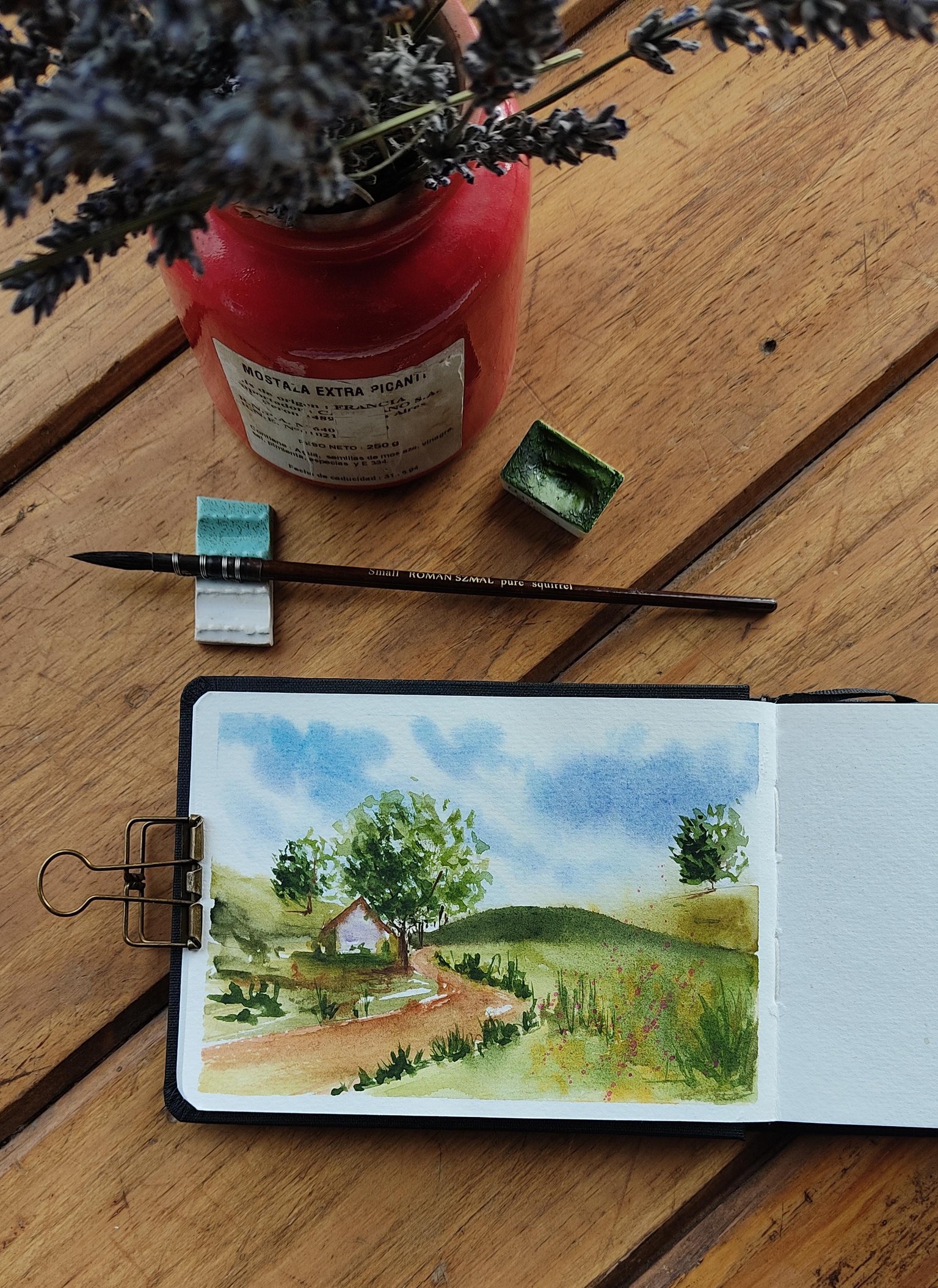 Creative Watercolor Sketchbook: Paint Loose Landscape - image 3 - student project