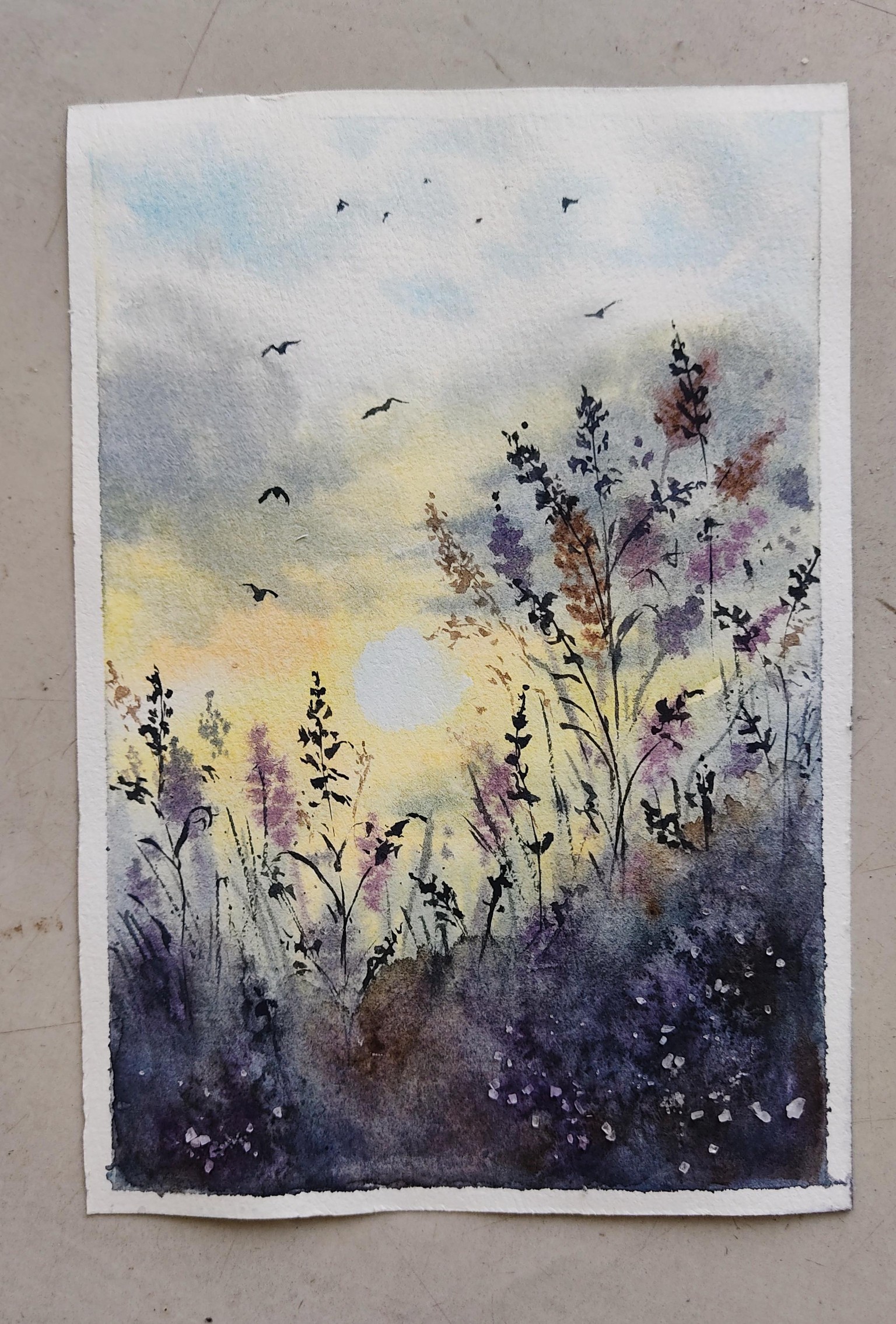 Atmospheric Landscapes: 7-Day Painting Challenge | Paint Mist, Meadow, Lakes, Re - image 1 - student project