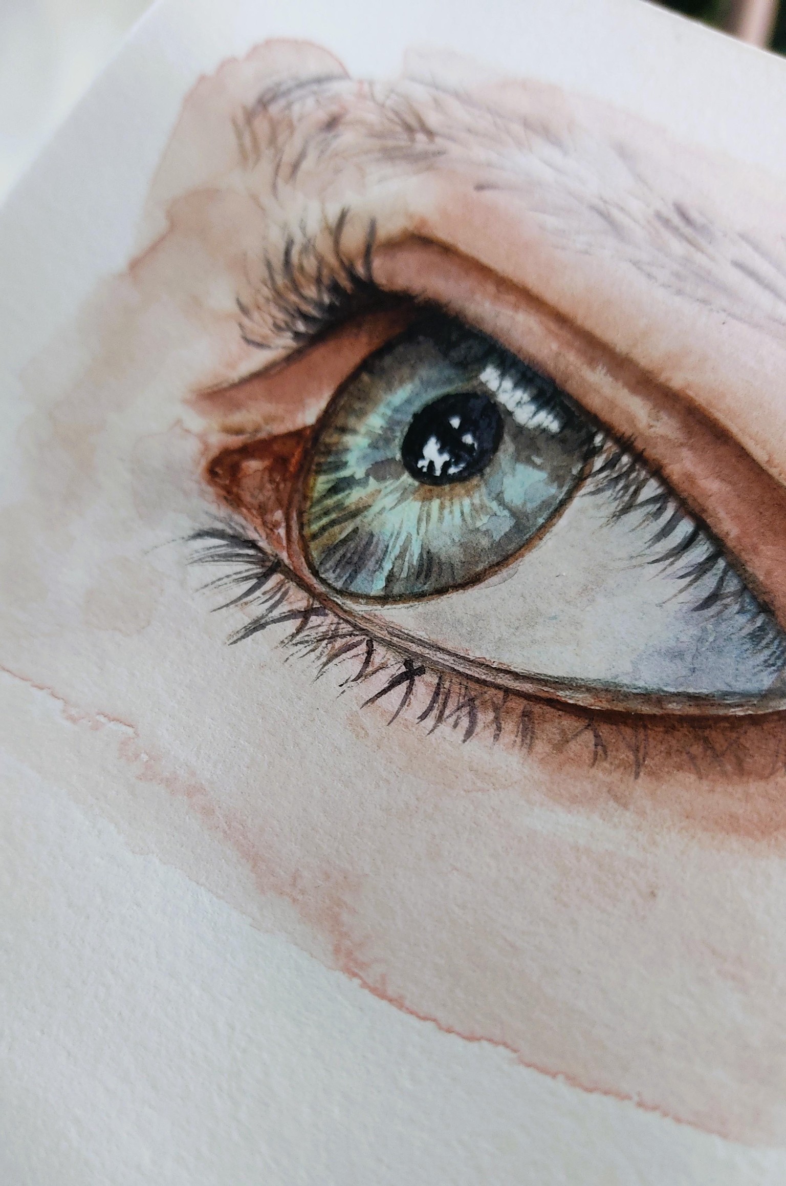 Loose Watercolor Eye - image 2 - student project