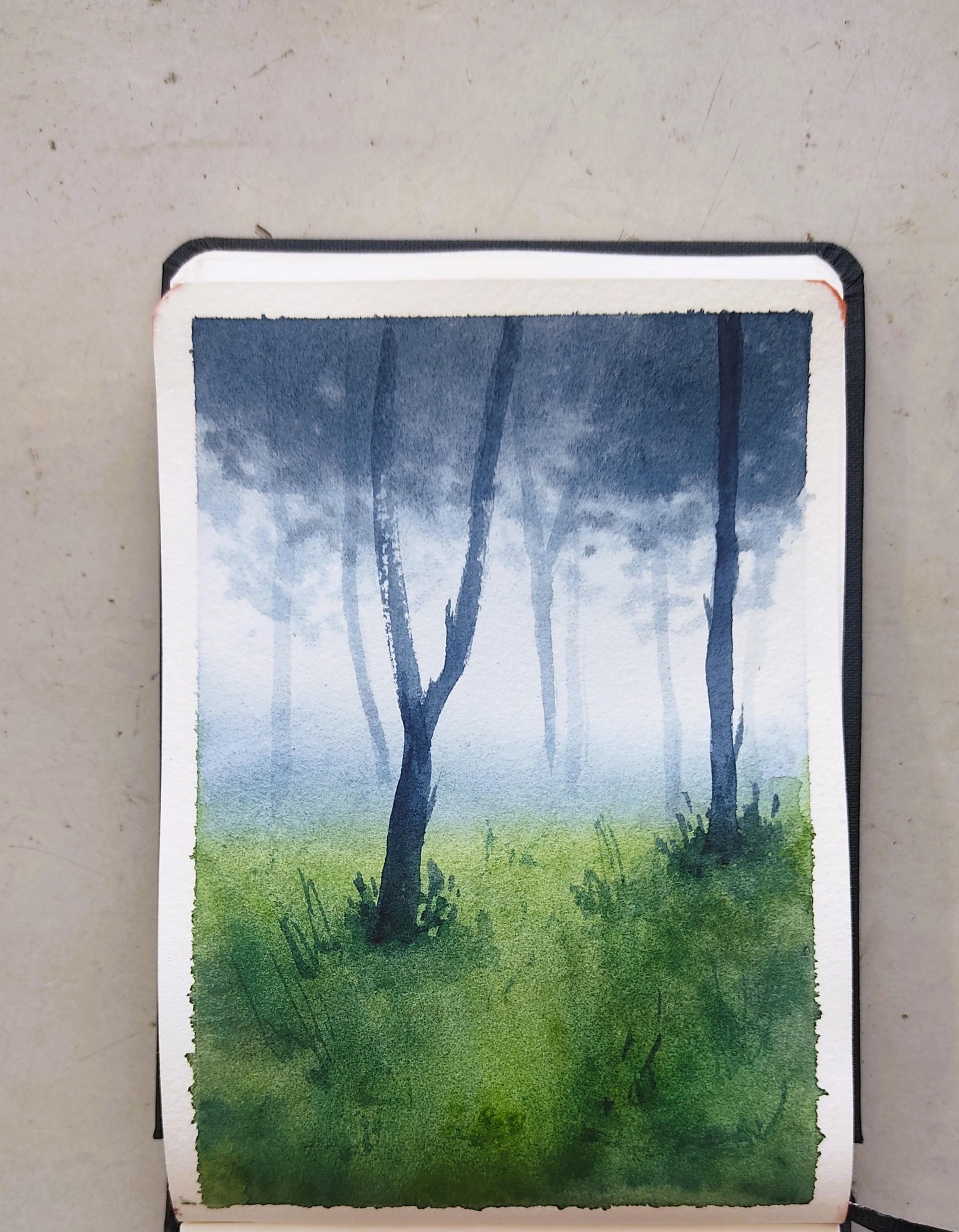 7-Day Watercolor Challenge: Paint Atmospheric Landscapes in 15 Minutes - image 5 - student project
