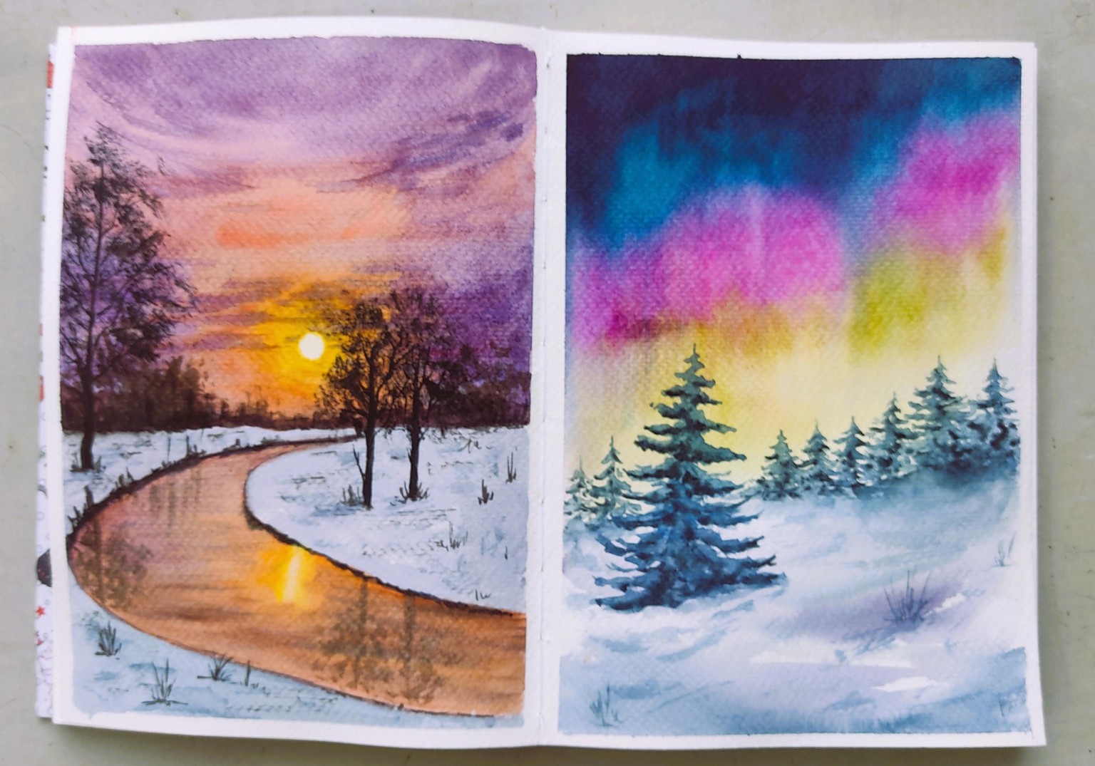 7-Day Watercolor Landscape Challenge: Master Seasons and Techniques - image 4 - student project