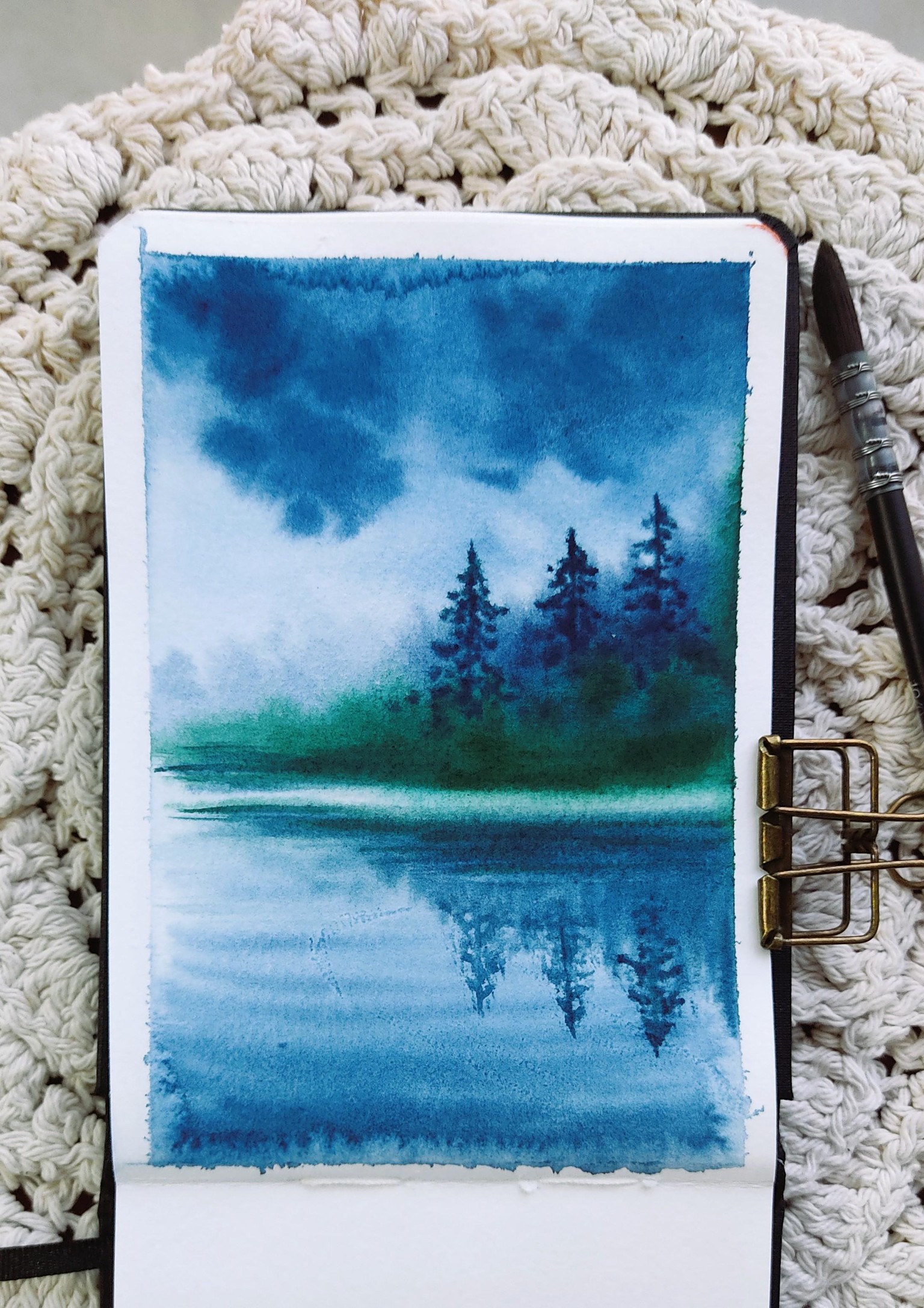 7-Day Watercolor Challenge: Paint Atmospheric Landscapes in 15 Minutes - image 3 - student project