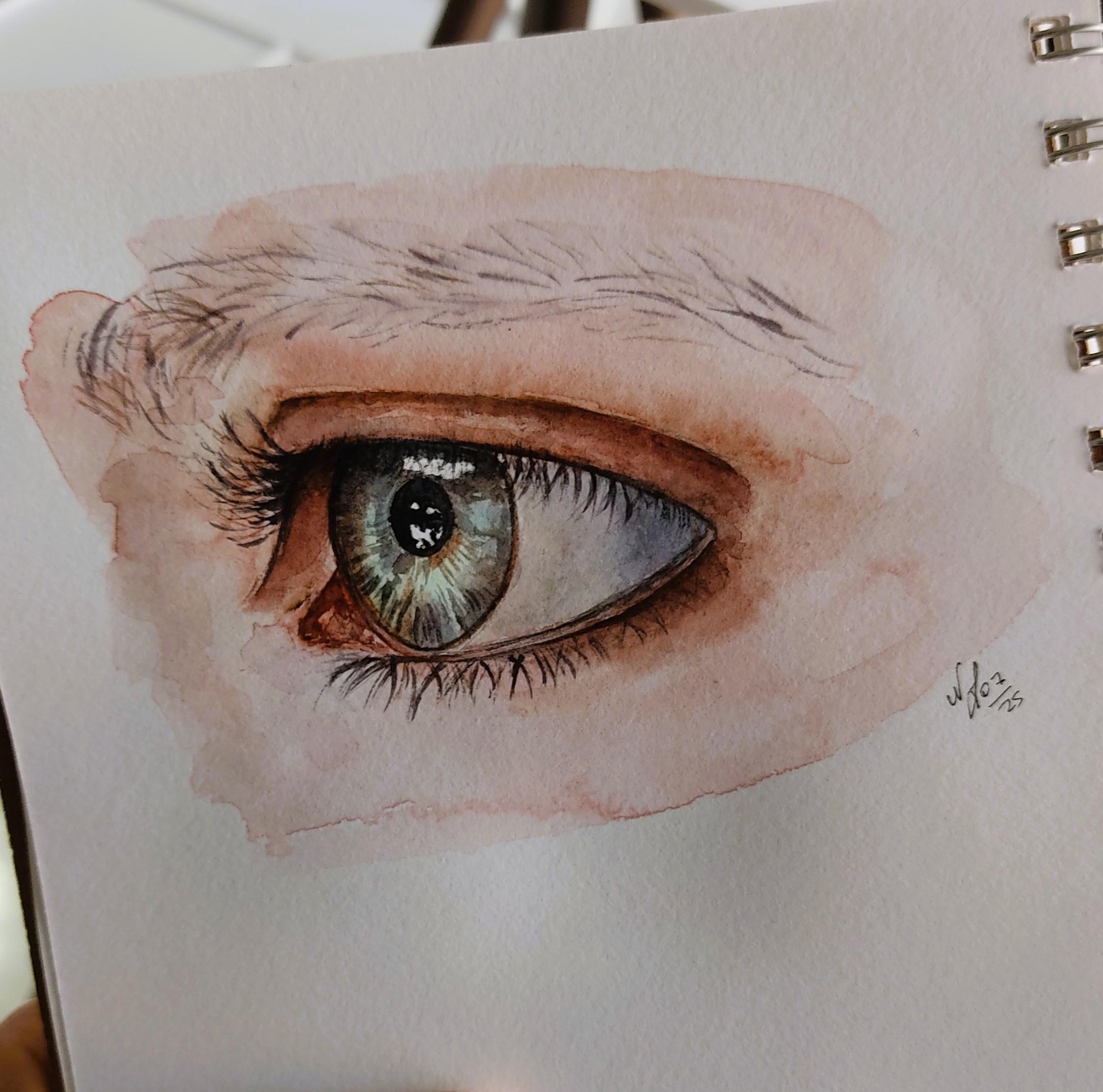 Loose Watercolor Eye - image 3 - student project