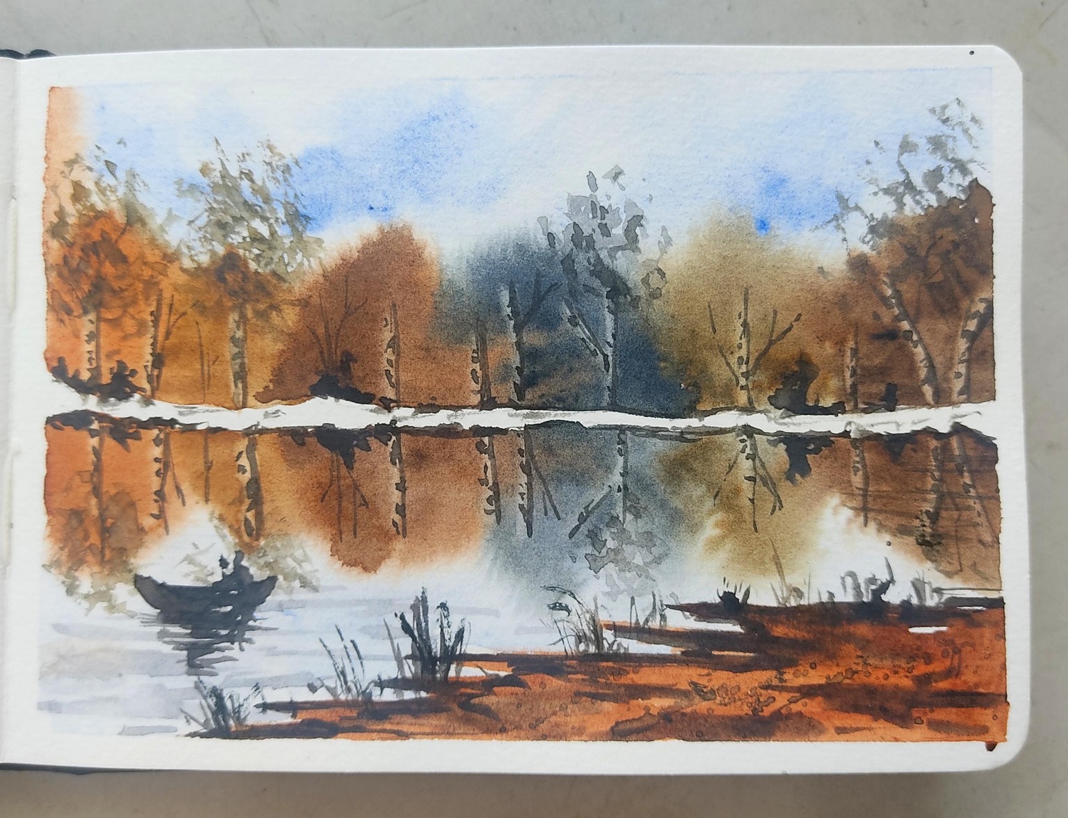 Loose-Style Watercolor Landscapes - image 4 - student project
