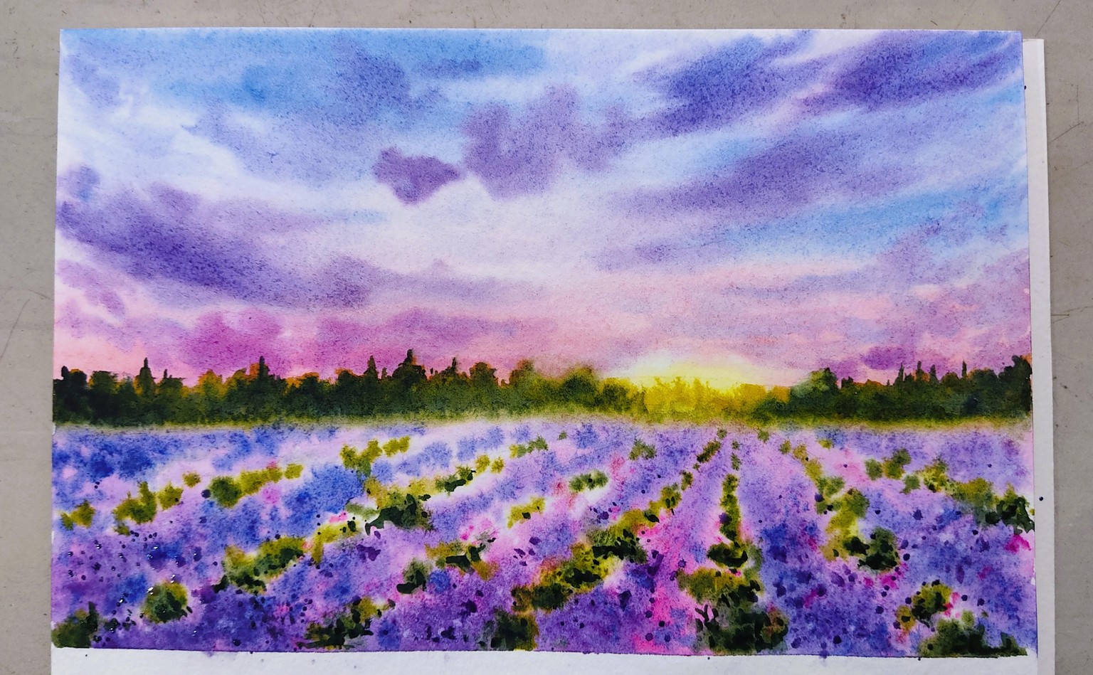 Lavender Dreams: Explore Loose Painting in Watercolor - image 1 - student project