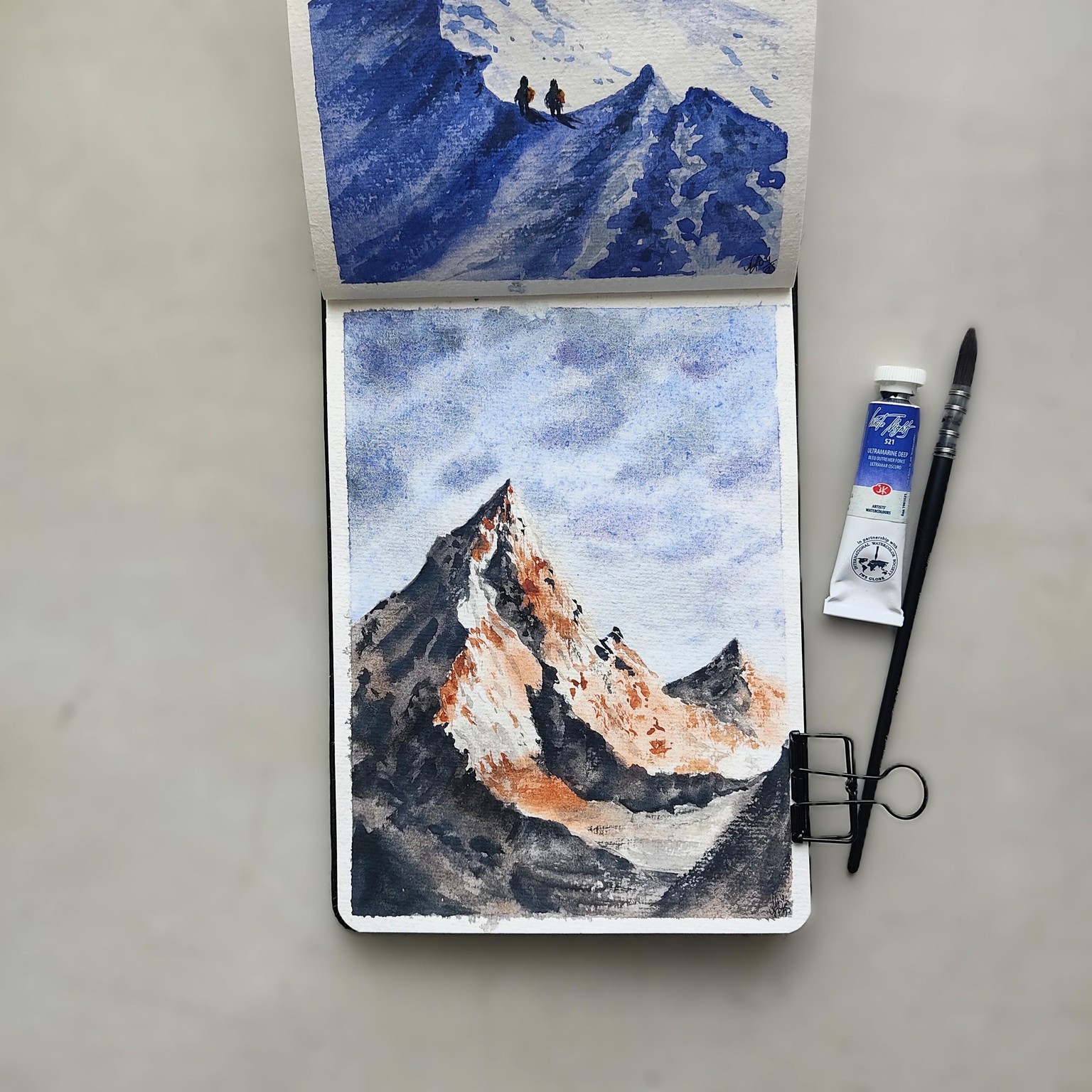 Snowy Mountains: Challenge in Watercolors - image 5 - student project