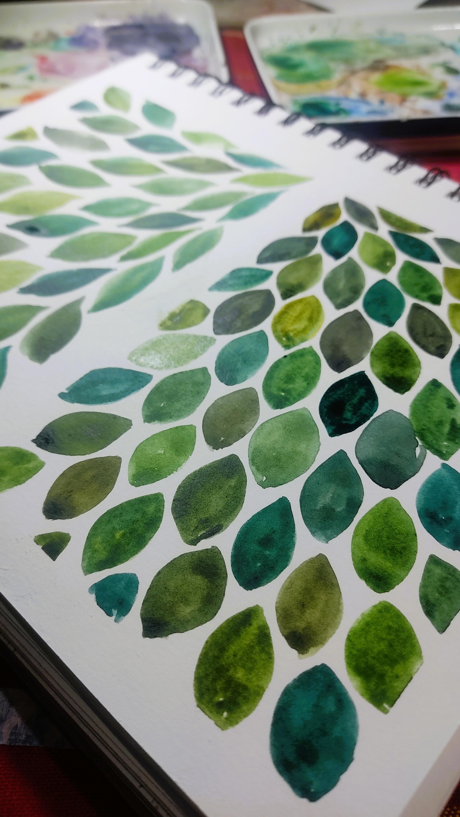 Watercolor Patterns for Calm & Creativity - image 2 - student project