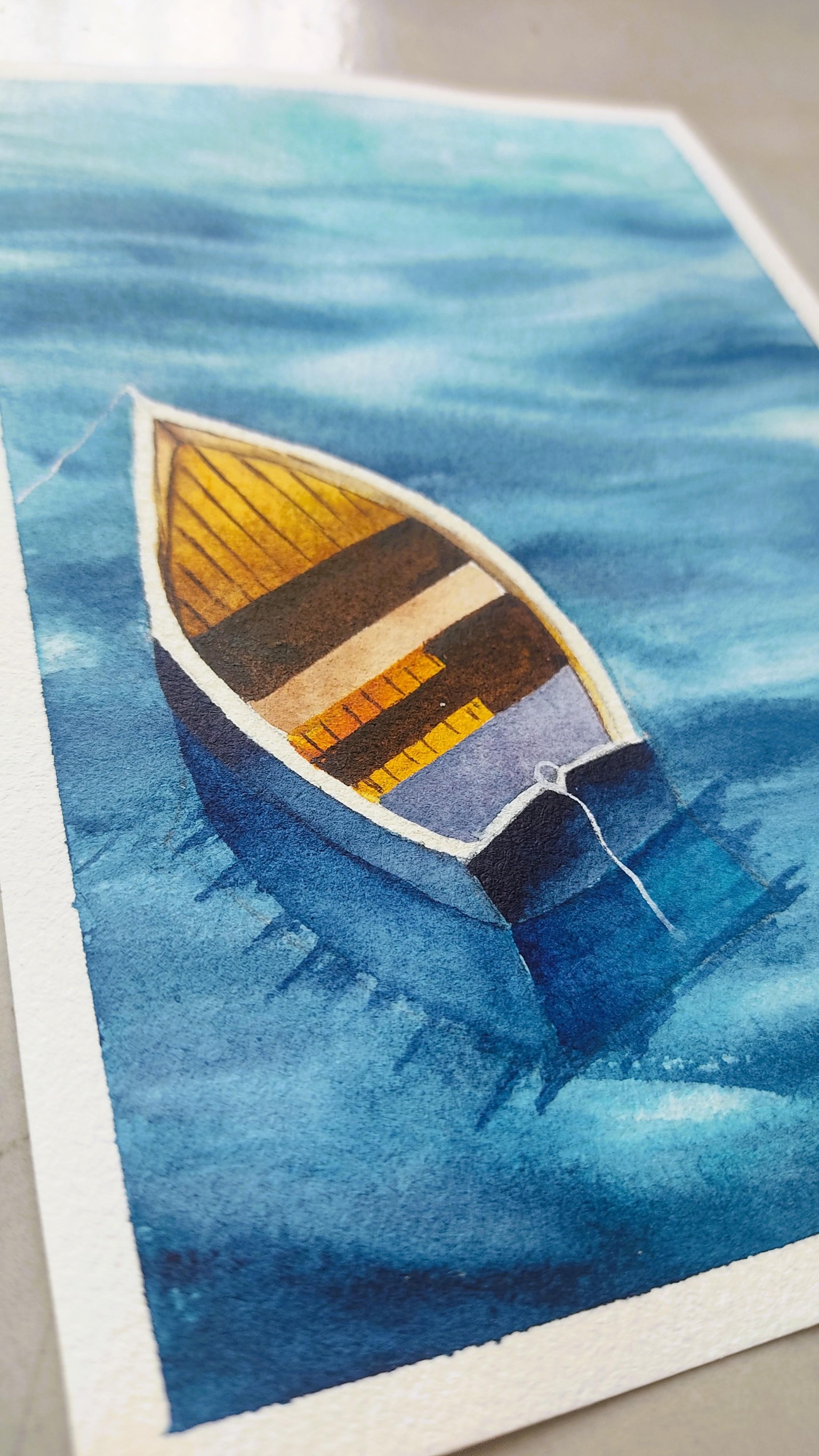 Master Class - Draw & Paint - Boats & reflection. - image 2 - student project