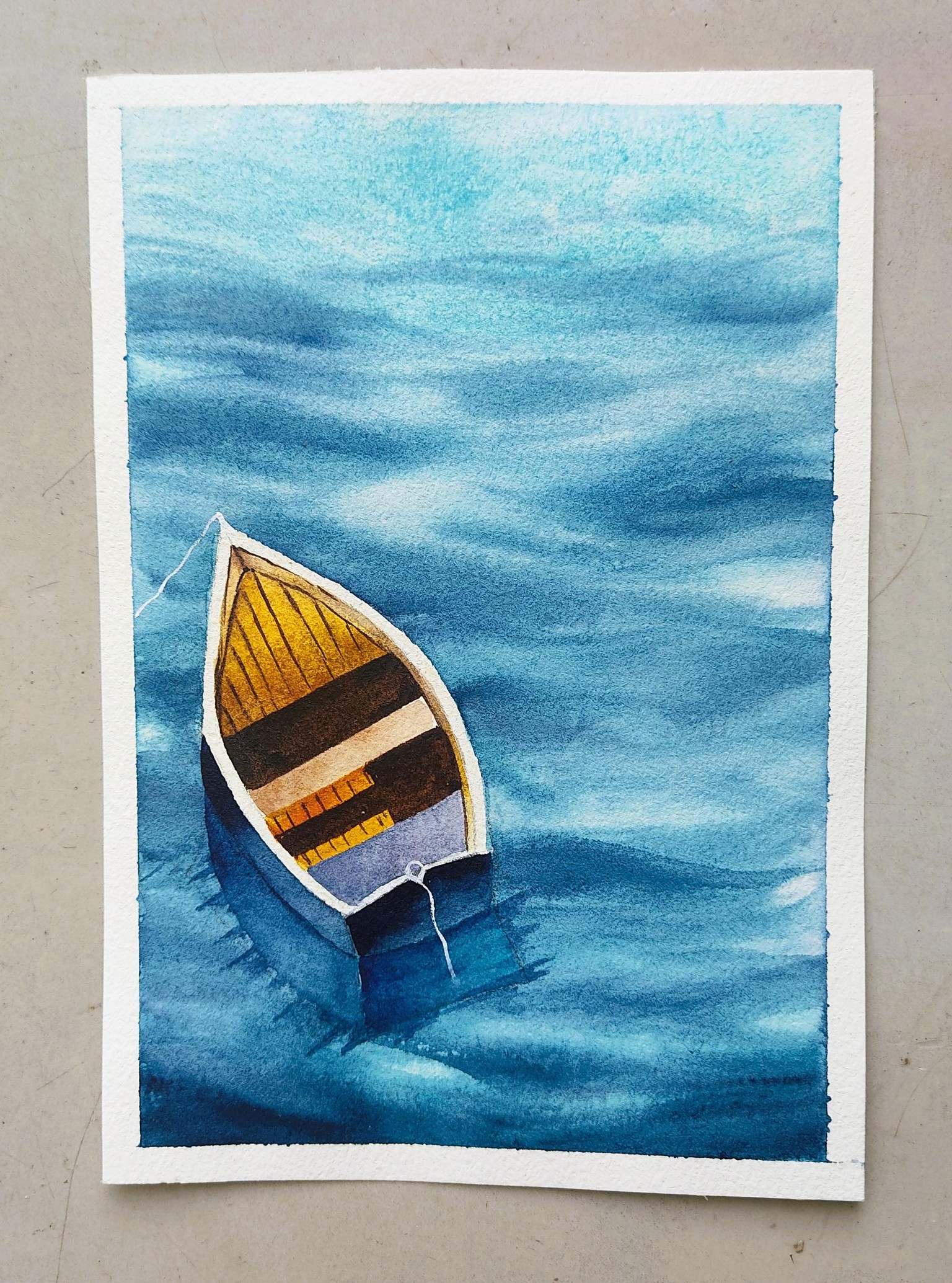 Master Class - Draw & Paint - Boats & reflection. - image 4 - student project