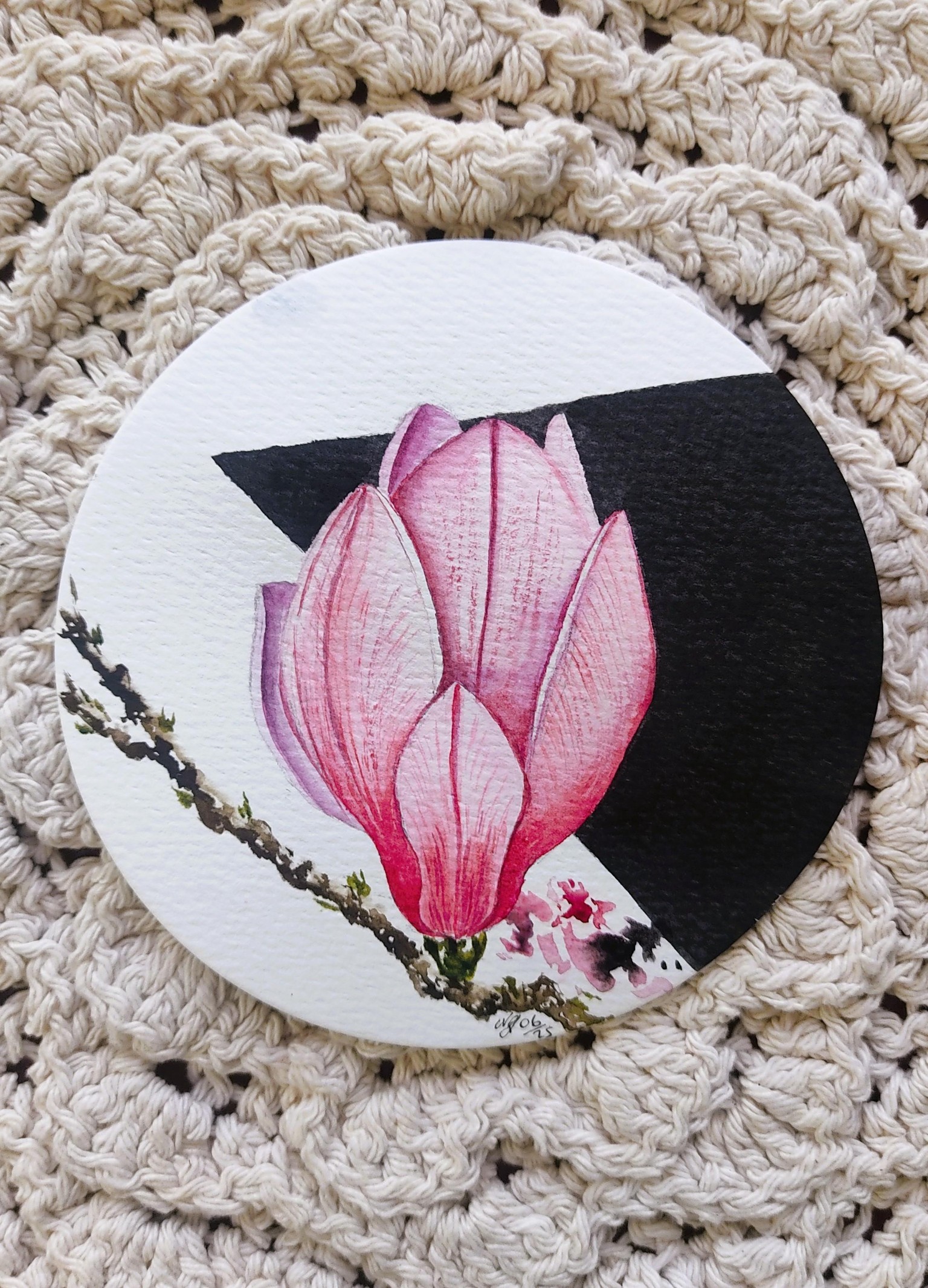 Watercolour Magnolia - image 1 - student project