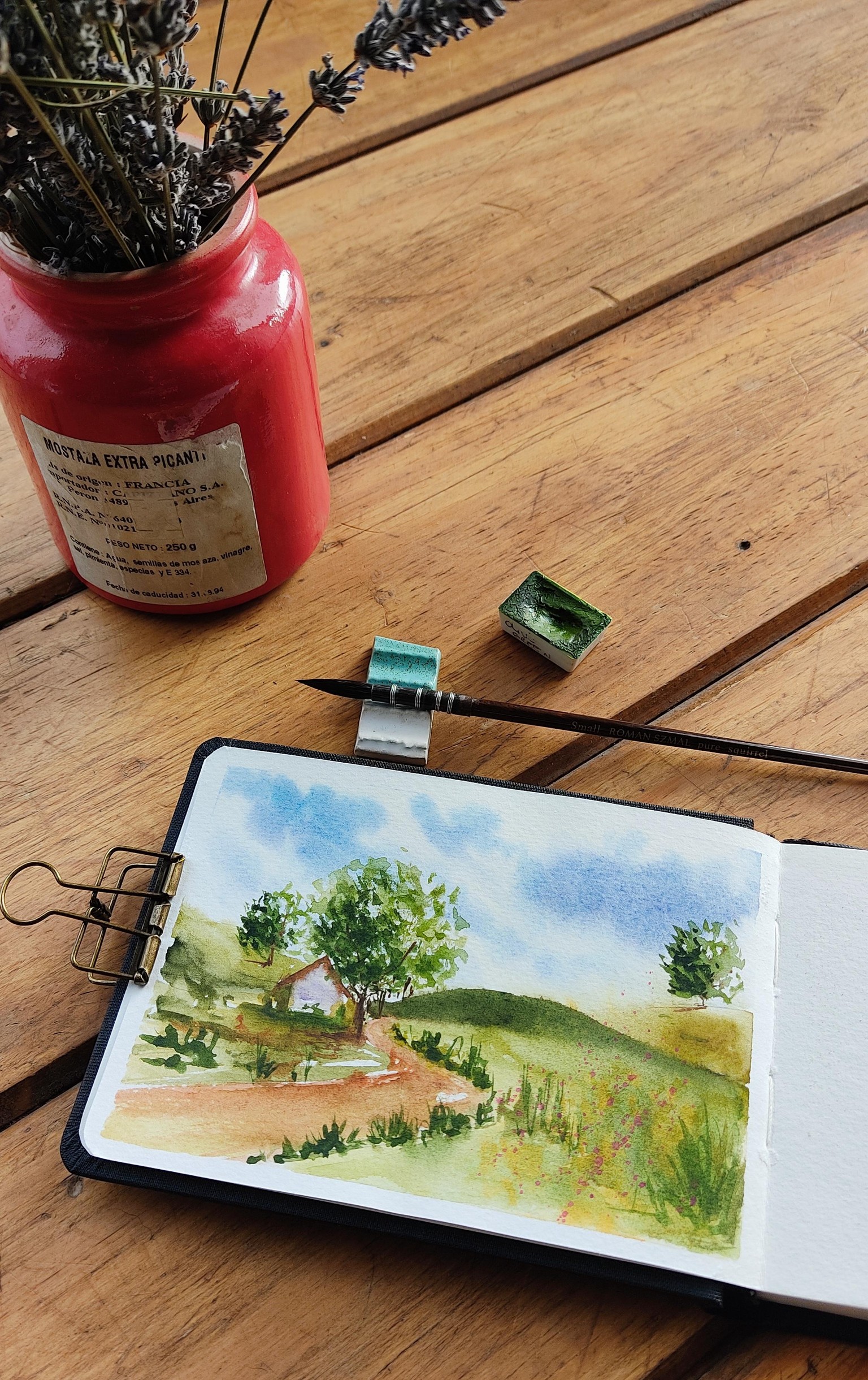 Creative Watercolor Sketchbook: Paint Loose Landscape - image 2 - student project