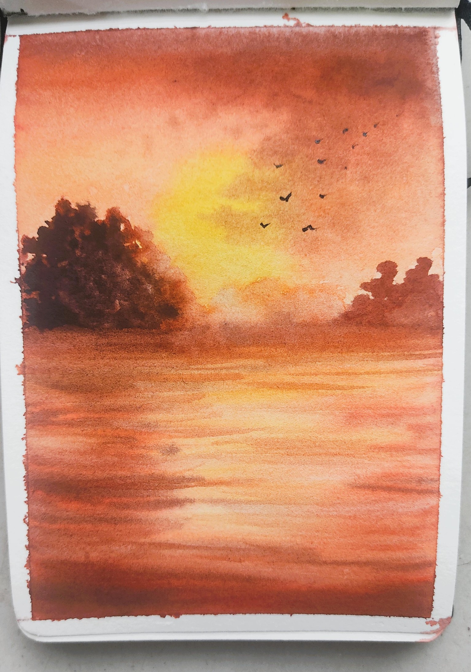 7-Day Watercolor Challenge: Paint Atmospheric Landscapes in 15 Minutes - image 7 - student project