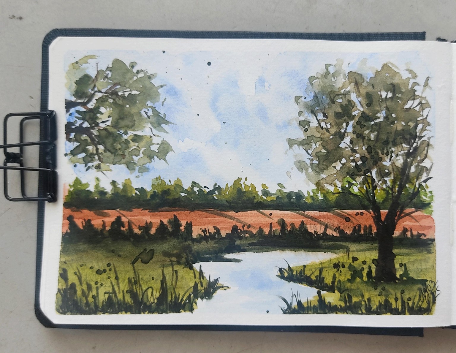 Loose-Style Watercolor Landscapes - image 3 - student project