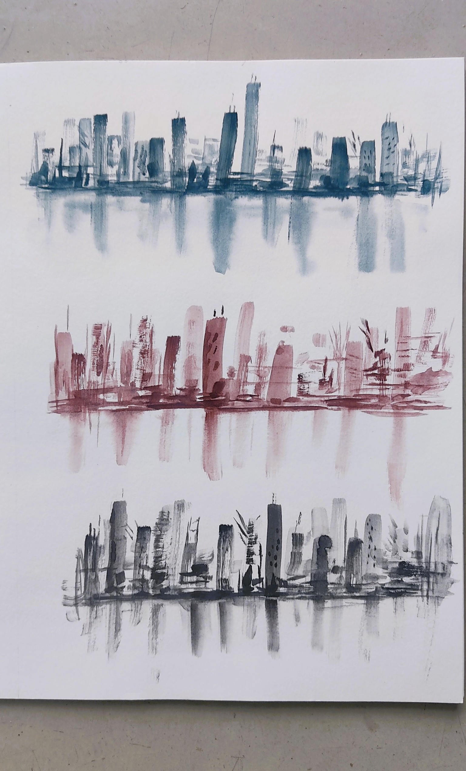 Cityscapes in Watercolor: An Exercise in Letting Go - image 3 - student project