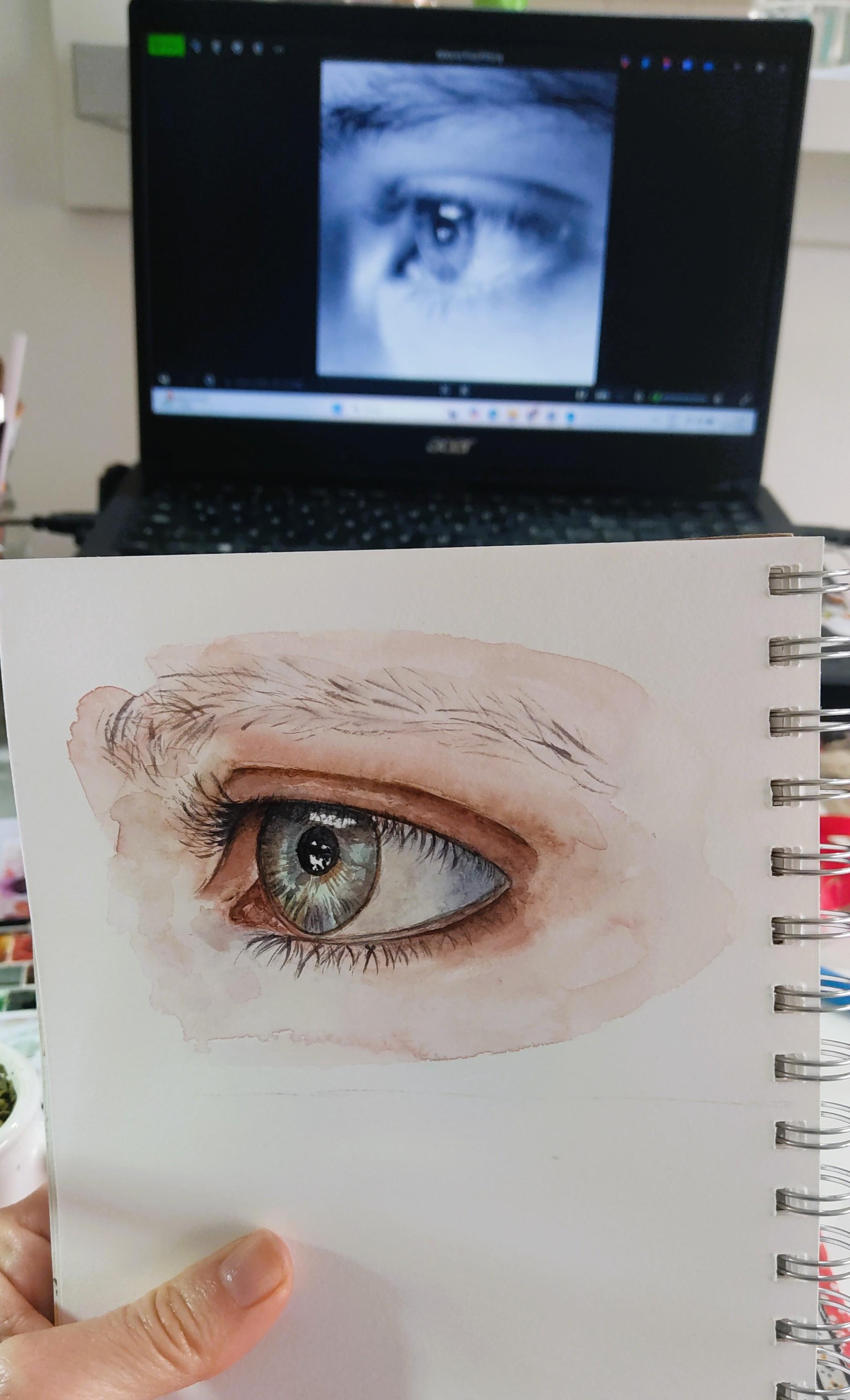 Loose Watercolor Eye - image 1 - student project
