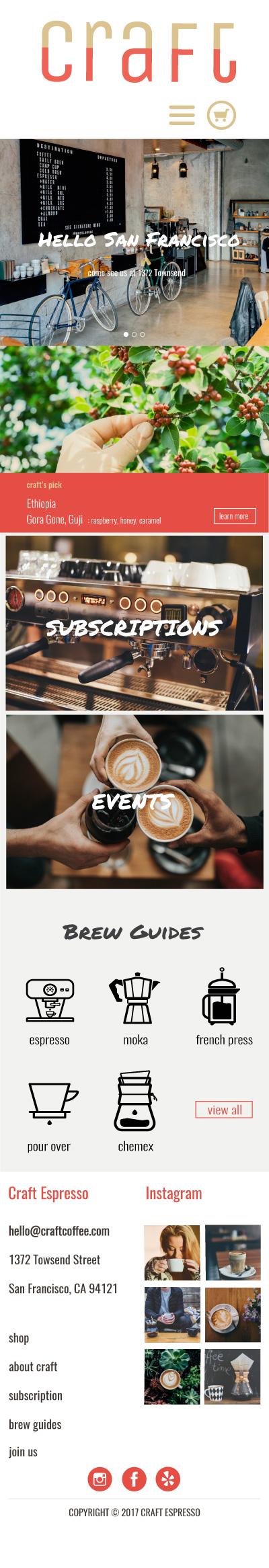 Craft Espresso - image 4 - student project