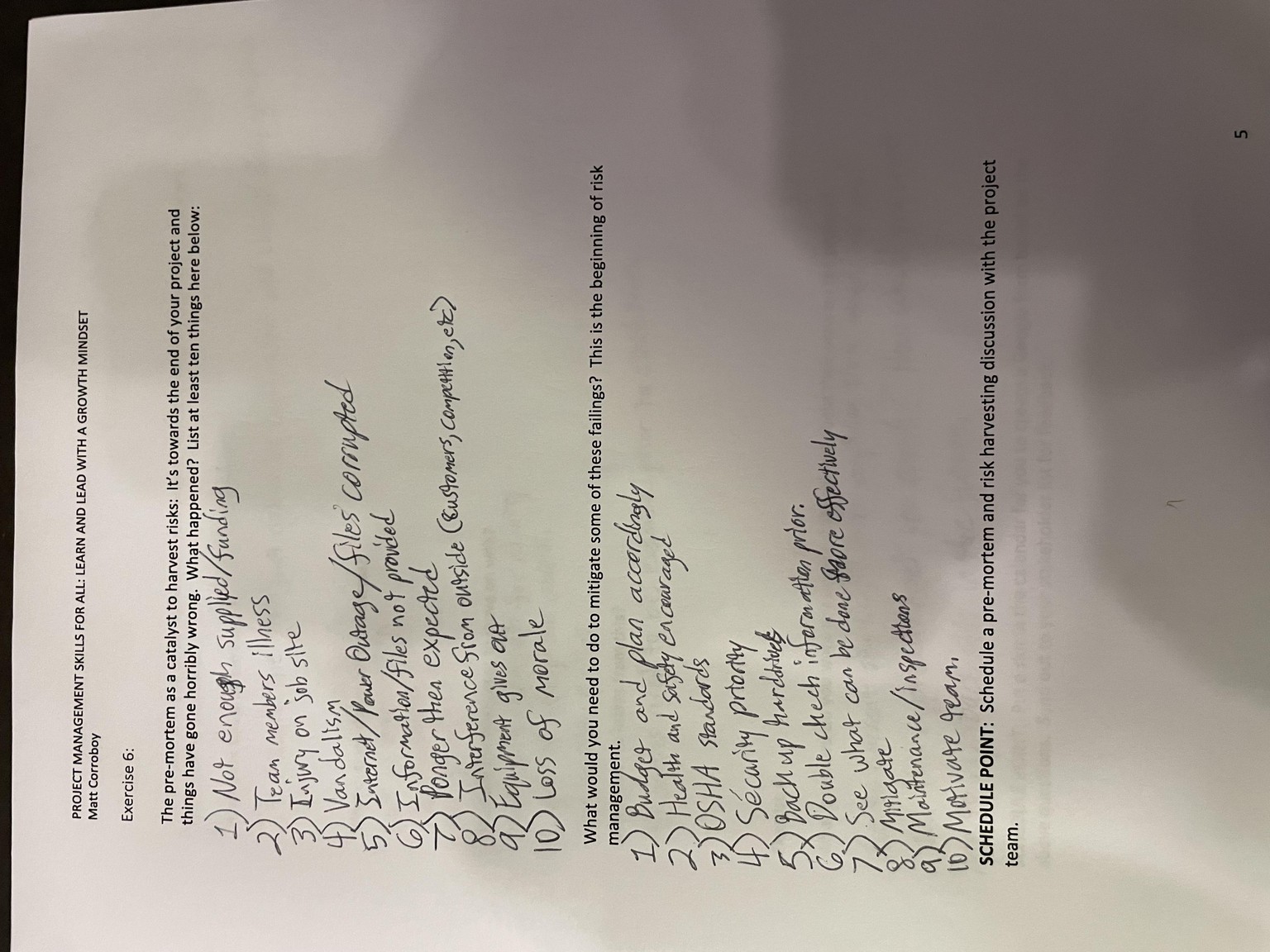 Project Management Skills for All Workbook - image 4 - student project