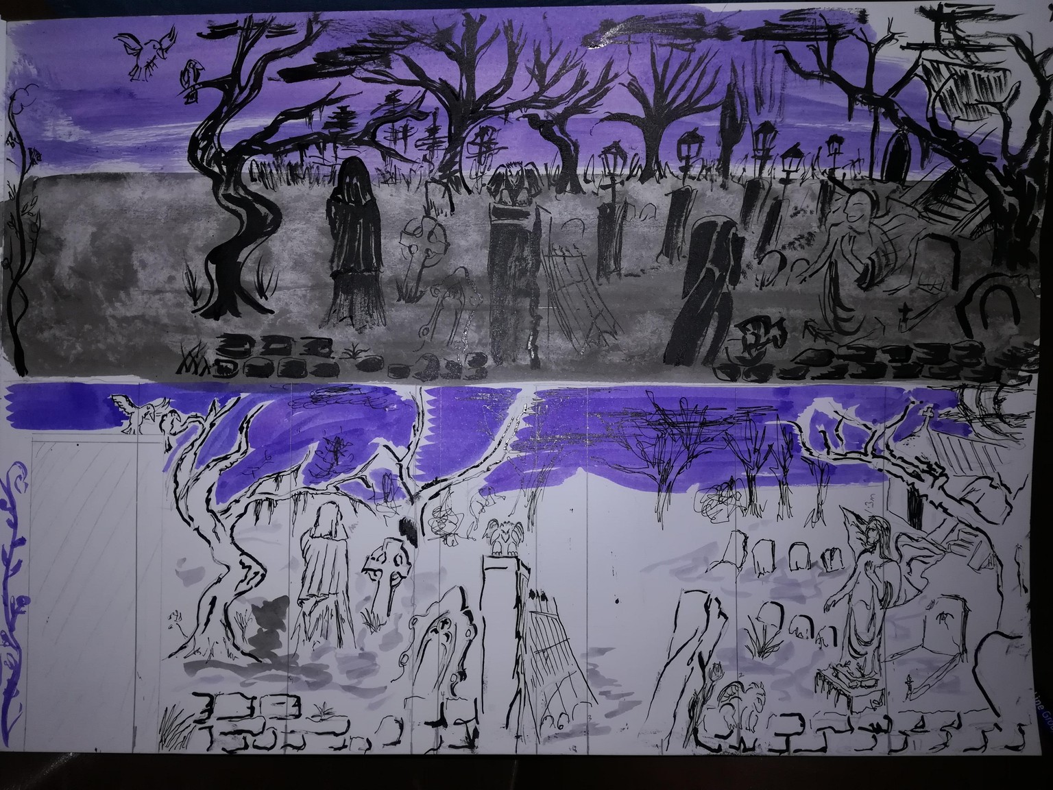 Gothic cemetery - image 1 - student project