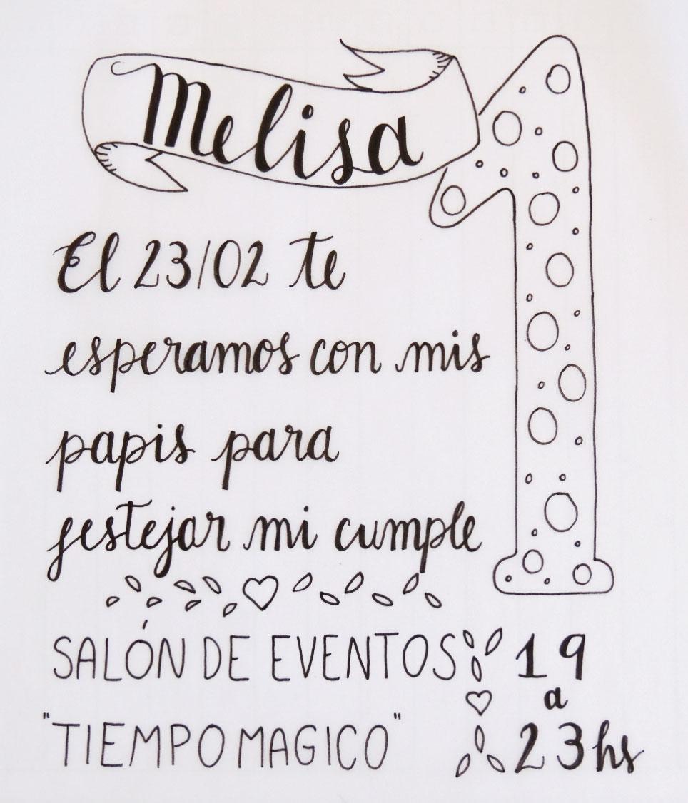 First Year Birthday Invitation  - image 1 - student project