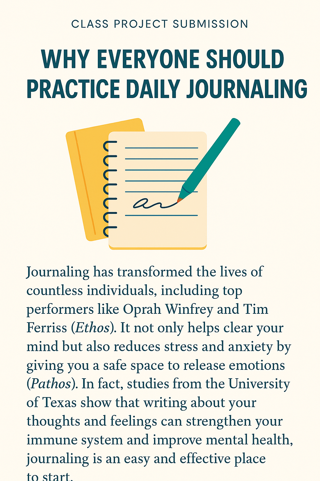 Why Everyone Should Practice Daily Journaling - image 1 - student project