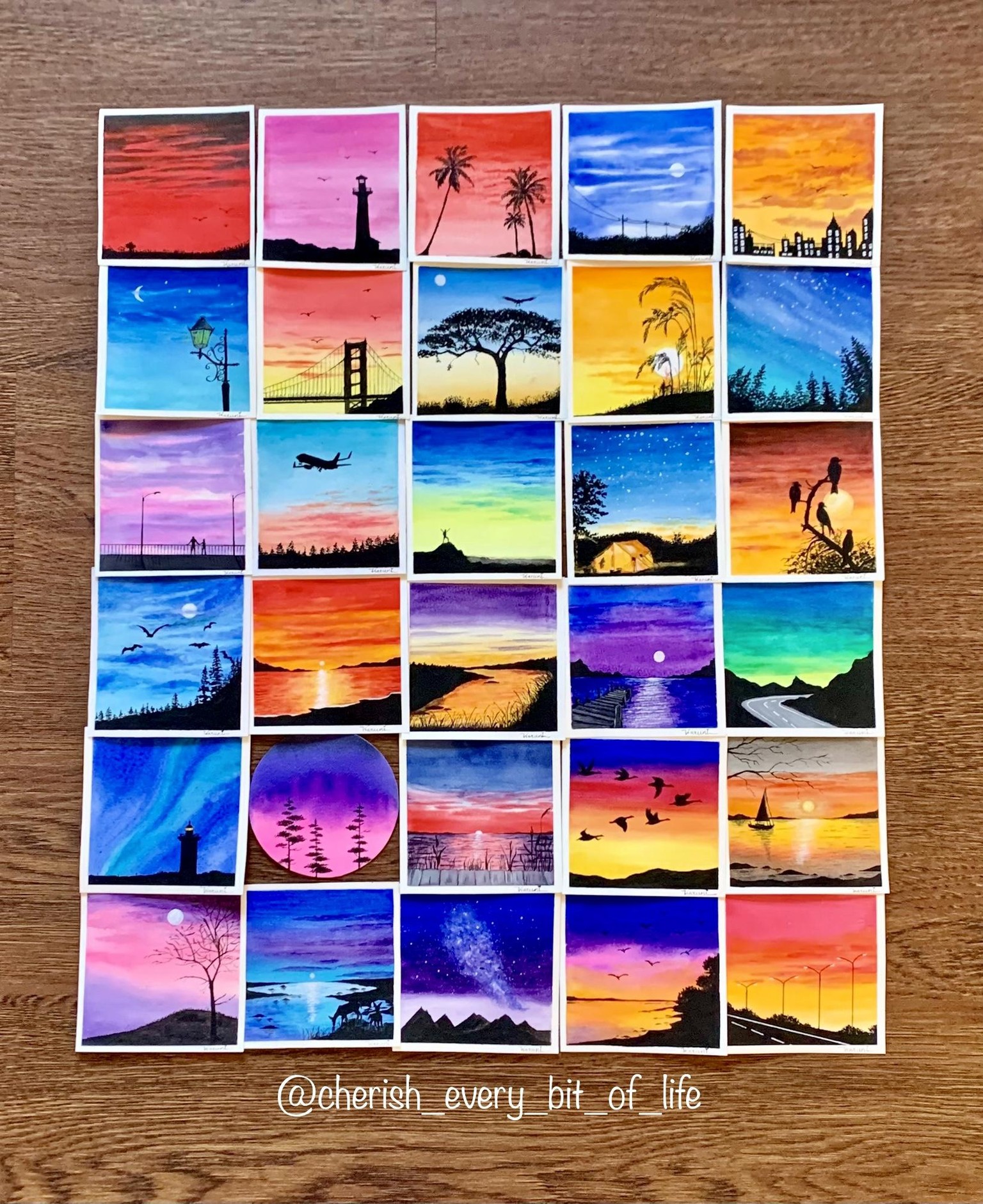 30 days watercolor challenge by Z - image 1 - student project