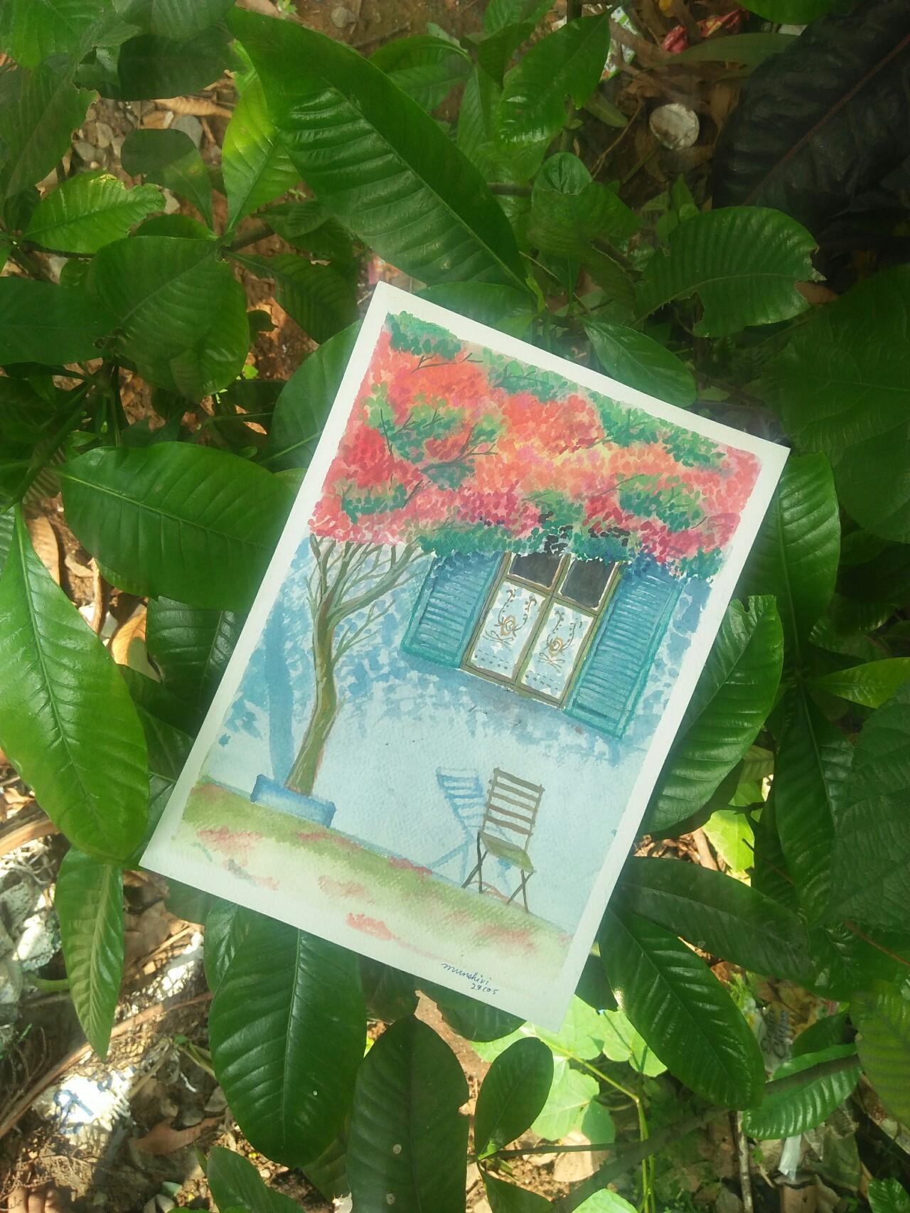 Watercolor urban landscape - image 1 - student project