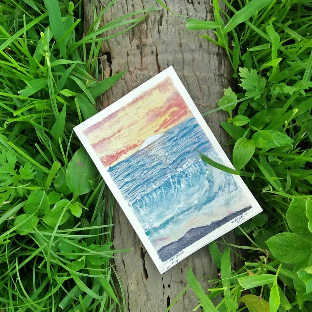 Watercolor Sunset Seascapes - image 1 - student project