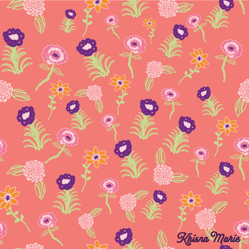 Krisna Marie Tossed Flowers - image 1 - student project