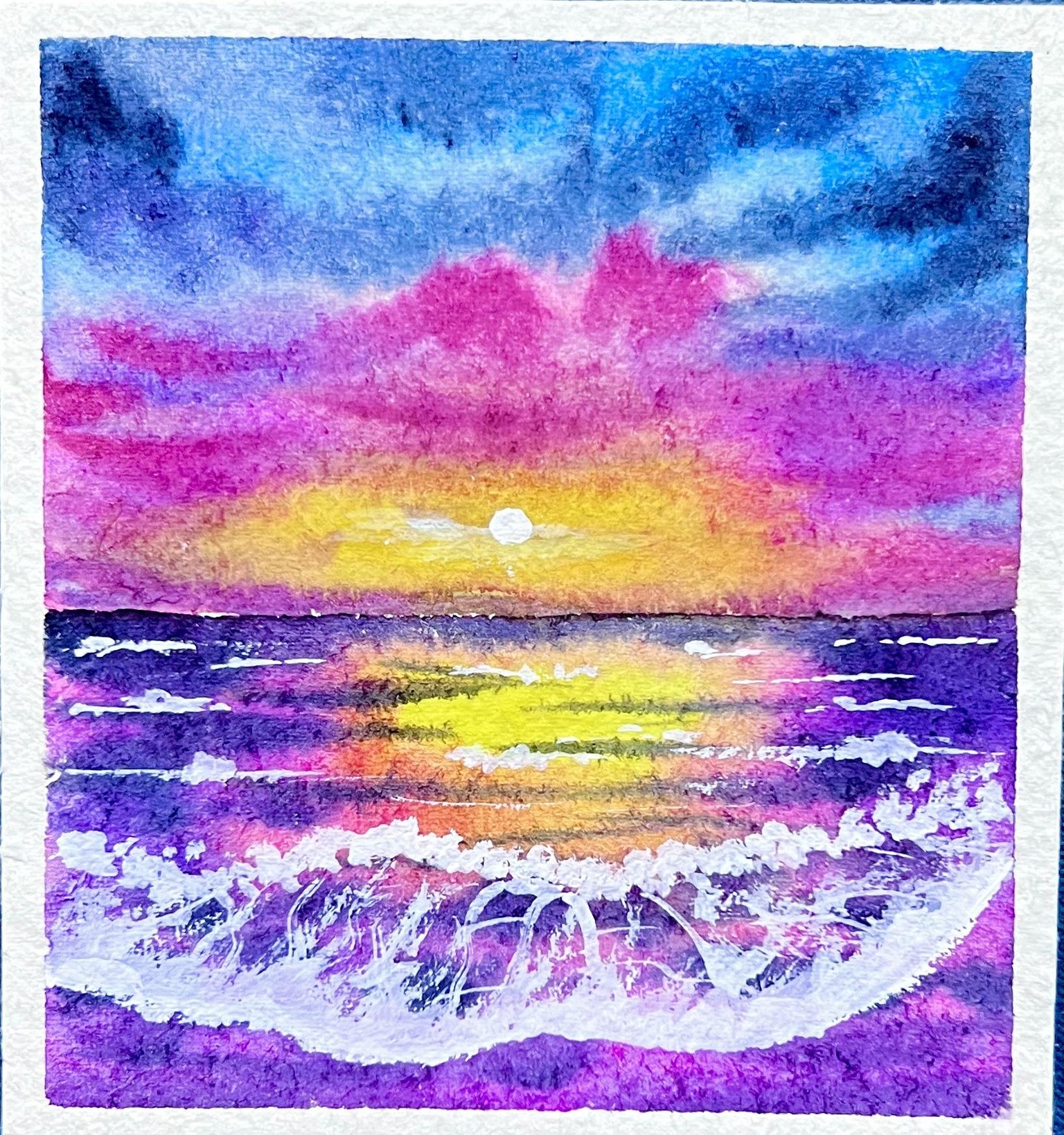 Watercolour seascapes - image 18 - student project