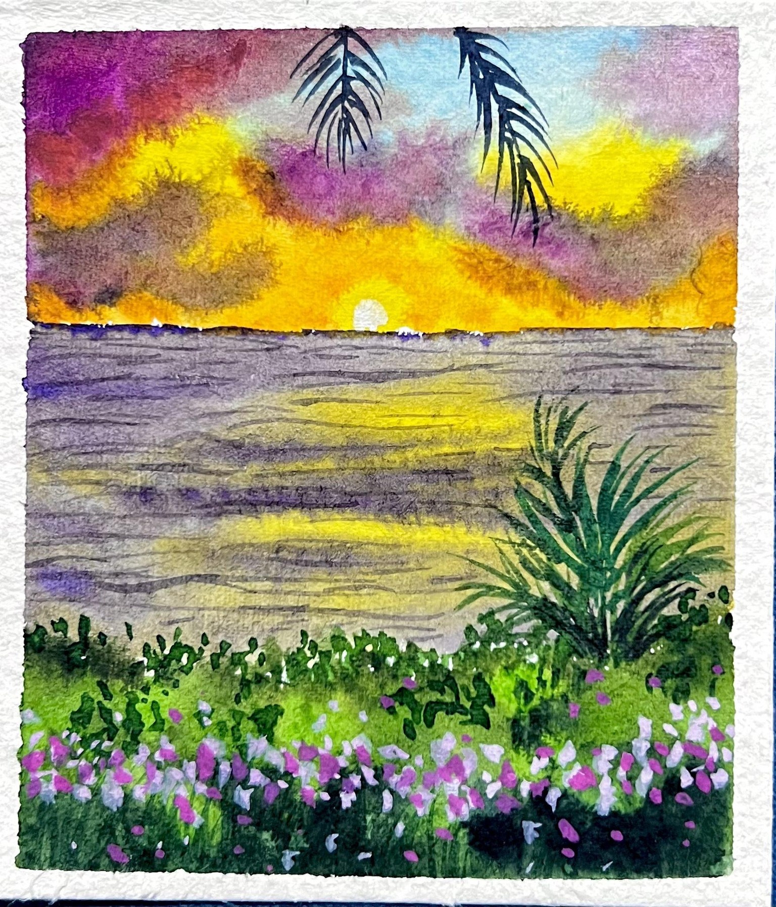 Watercolour seascapes - image 12 - student project