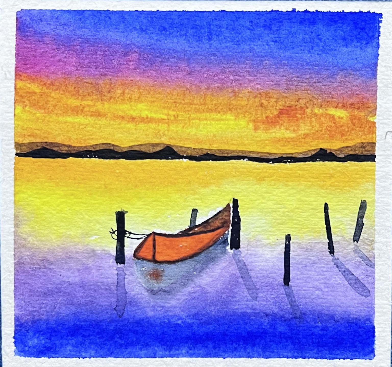 Watercolour seascapes - image 16 - student project