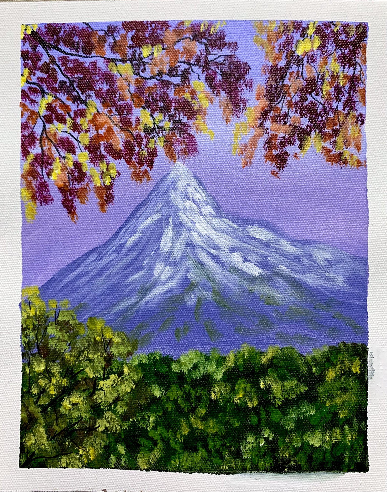 Autumn in acrylic - image 1 - student project
