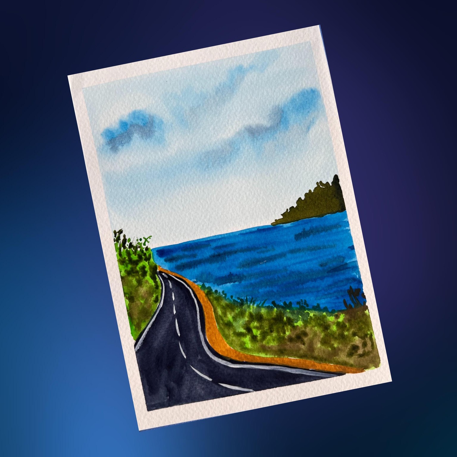 Watercolour seascapes - image 9 - student project