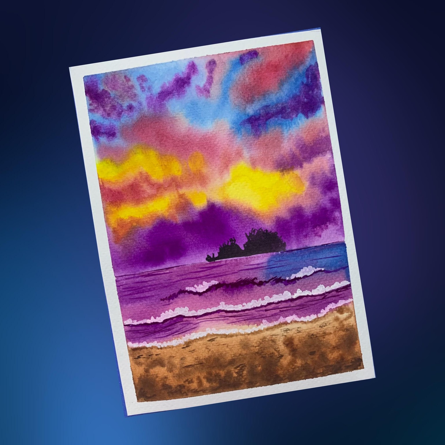 Watercolour seascapes - image 10 - student project