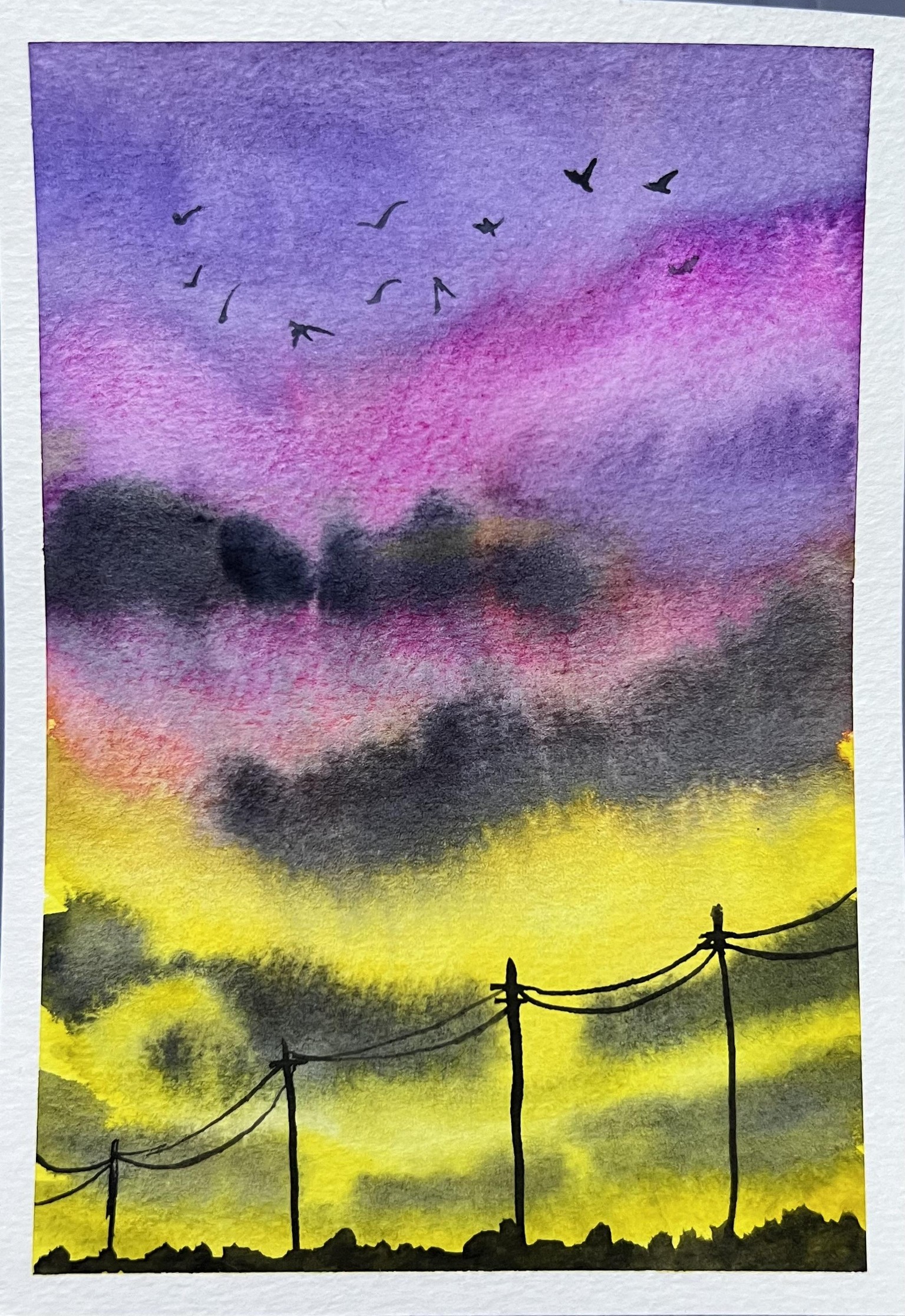 Watercolour skies - image 5 - student project