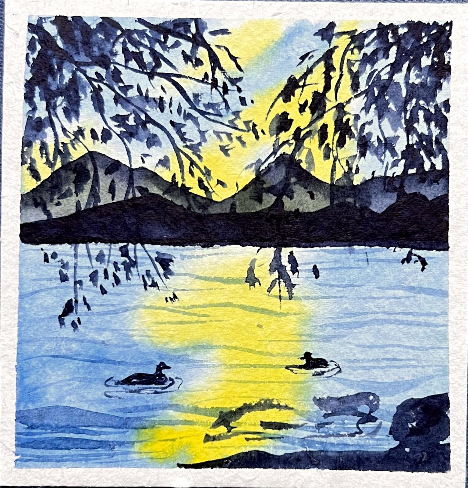 Watercolour seascapes - image 13 - student project
