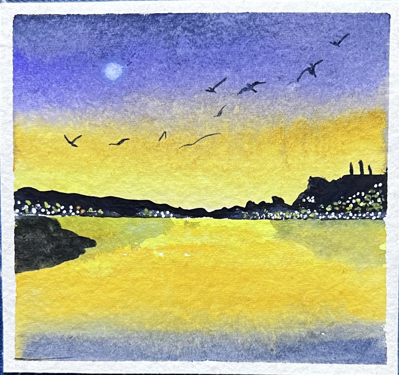 Watercolour seascapes - image 21 - student project