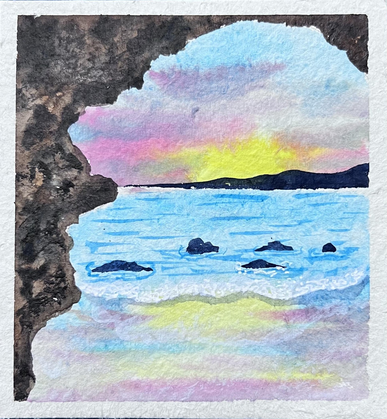 Watercolour seascapes - image 2 - student project