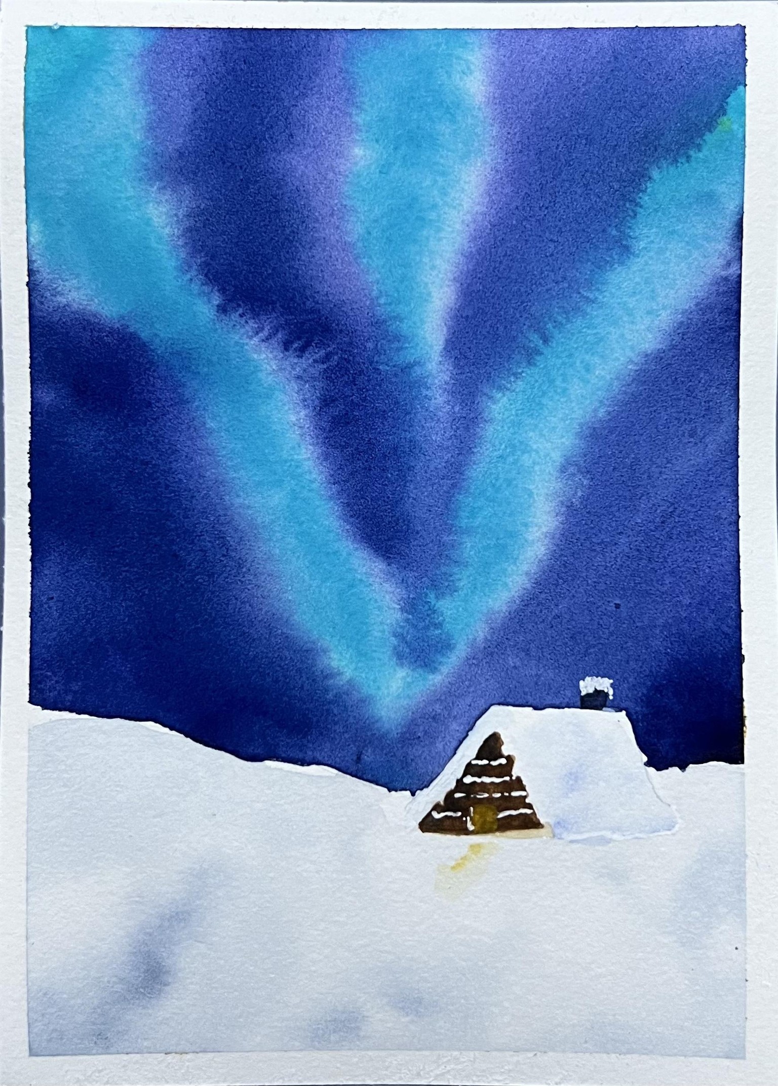 Winter northern light - image 1 - student project