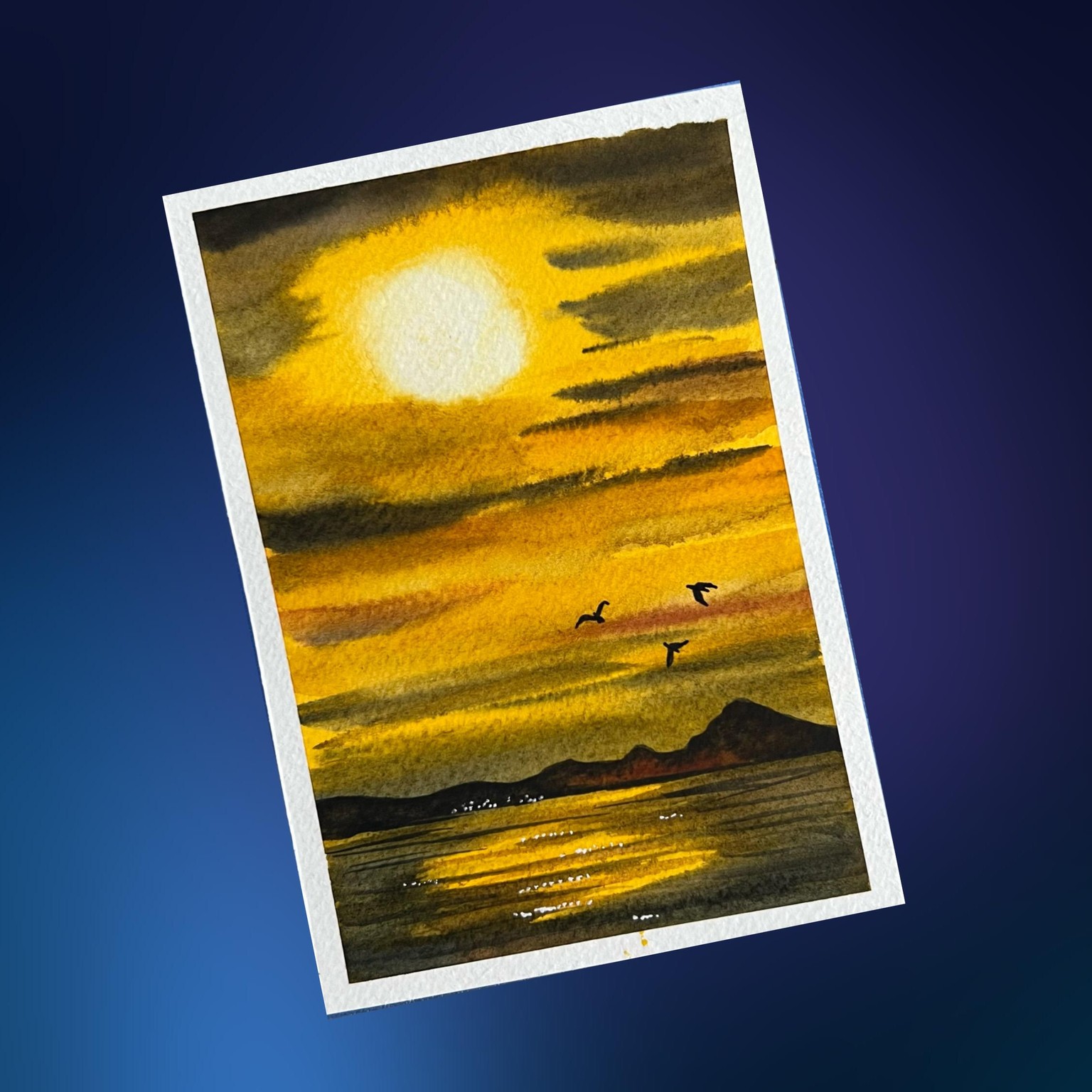 Watercolor skyscapes - image 4 - student project