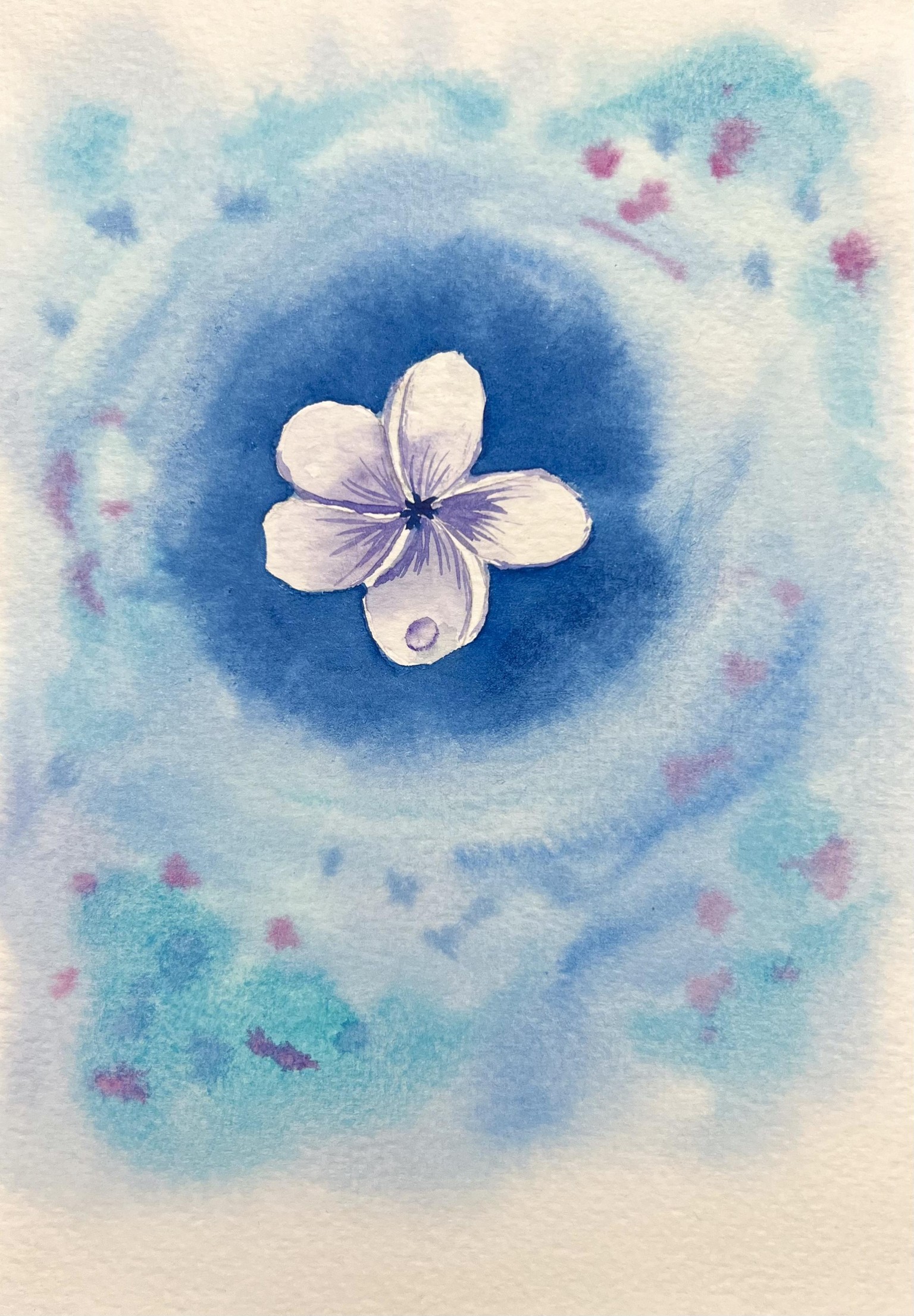 Dreamy floral painting - image 2 - student project